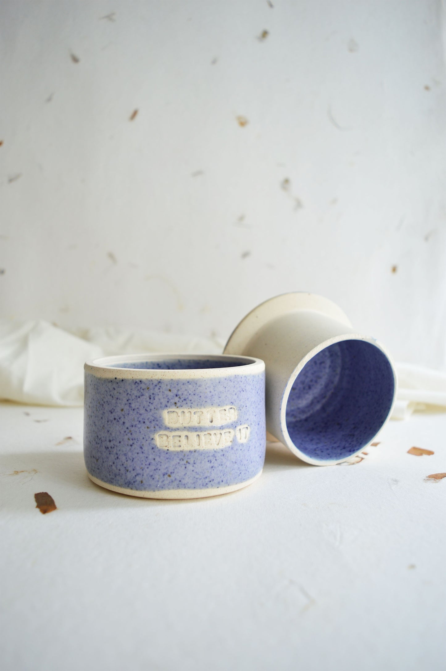 French Butter Dish- Wheel Thrown