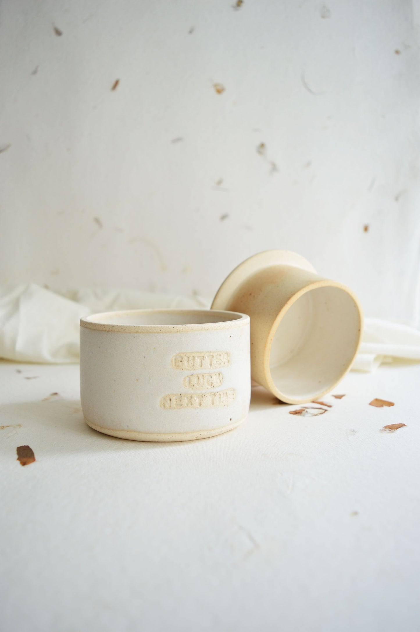 French Butter Dish- Wheel Thrown