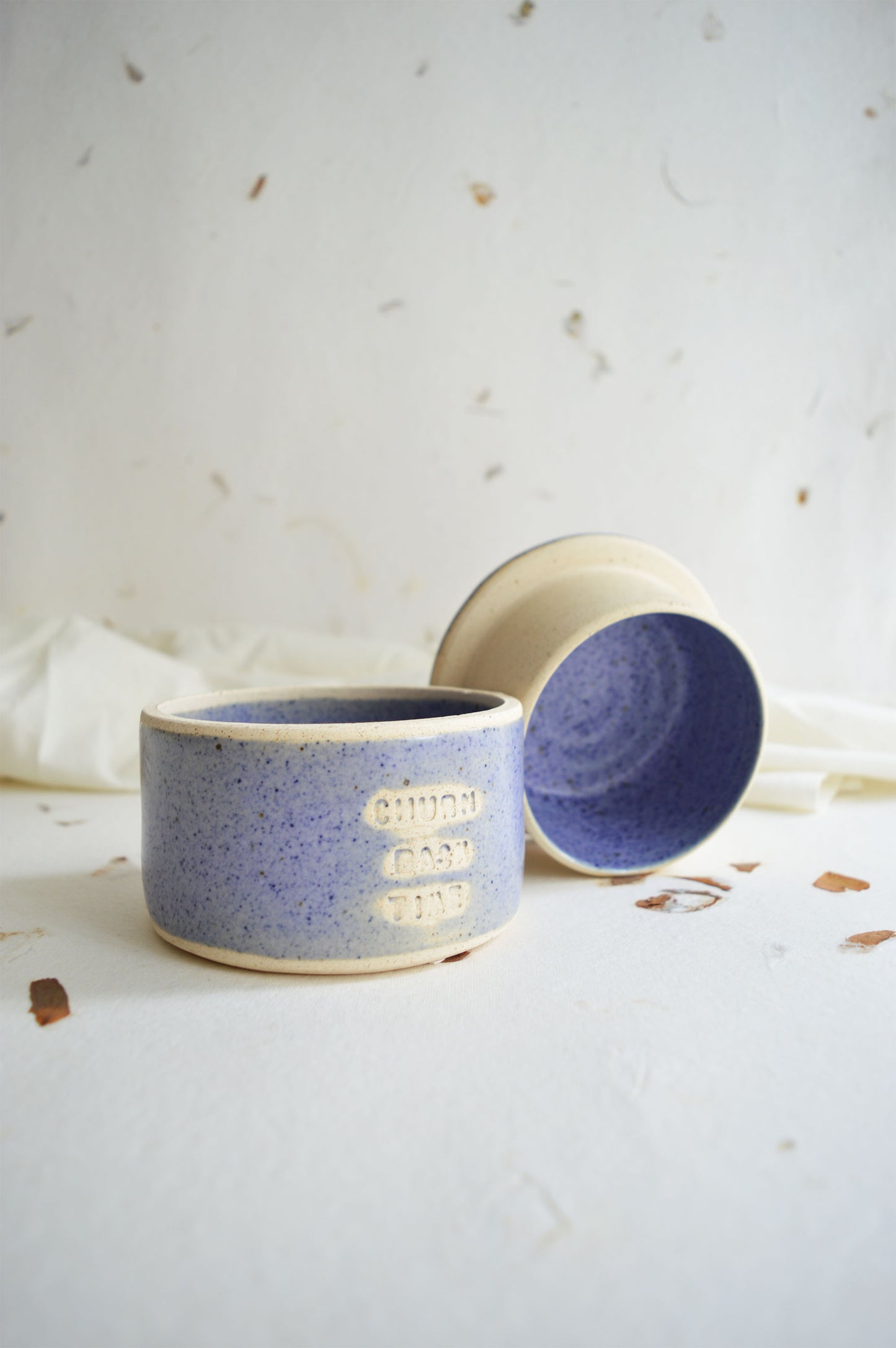 French Butter Dish- Wheel Thrown