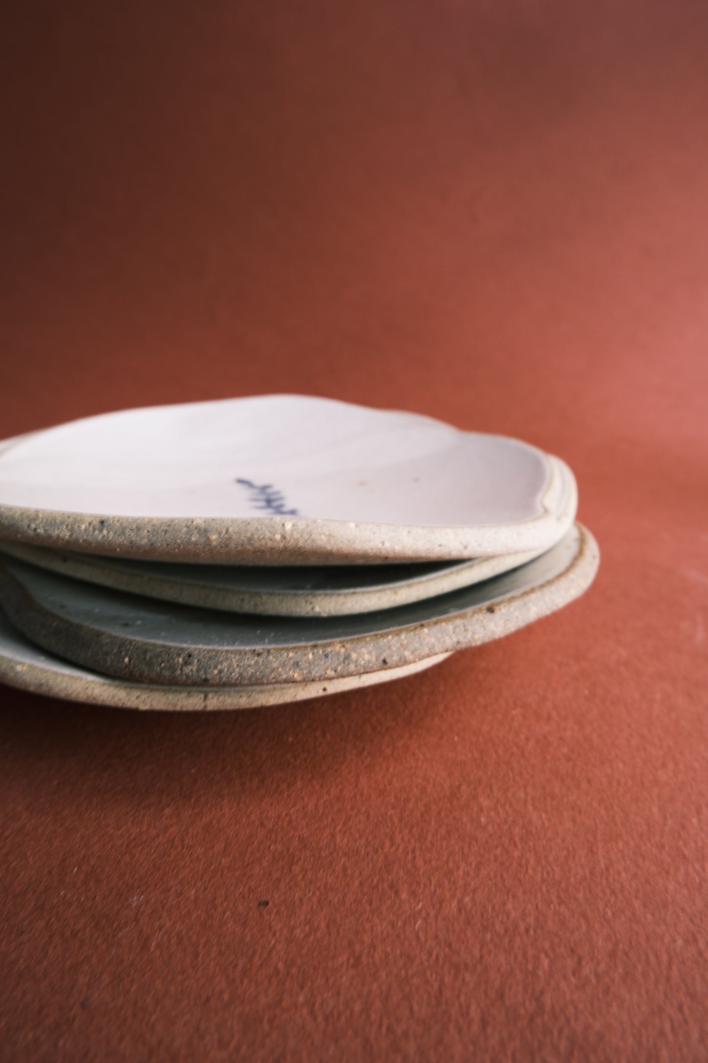 Petal Plate- Leaf Motif- Set of 2