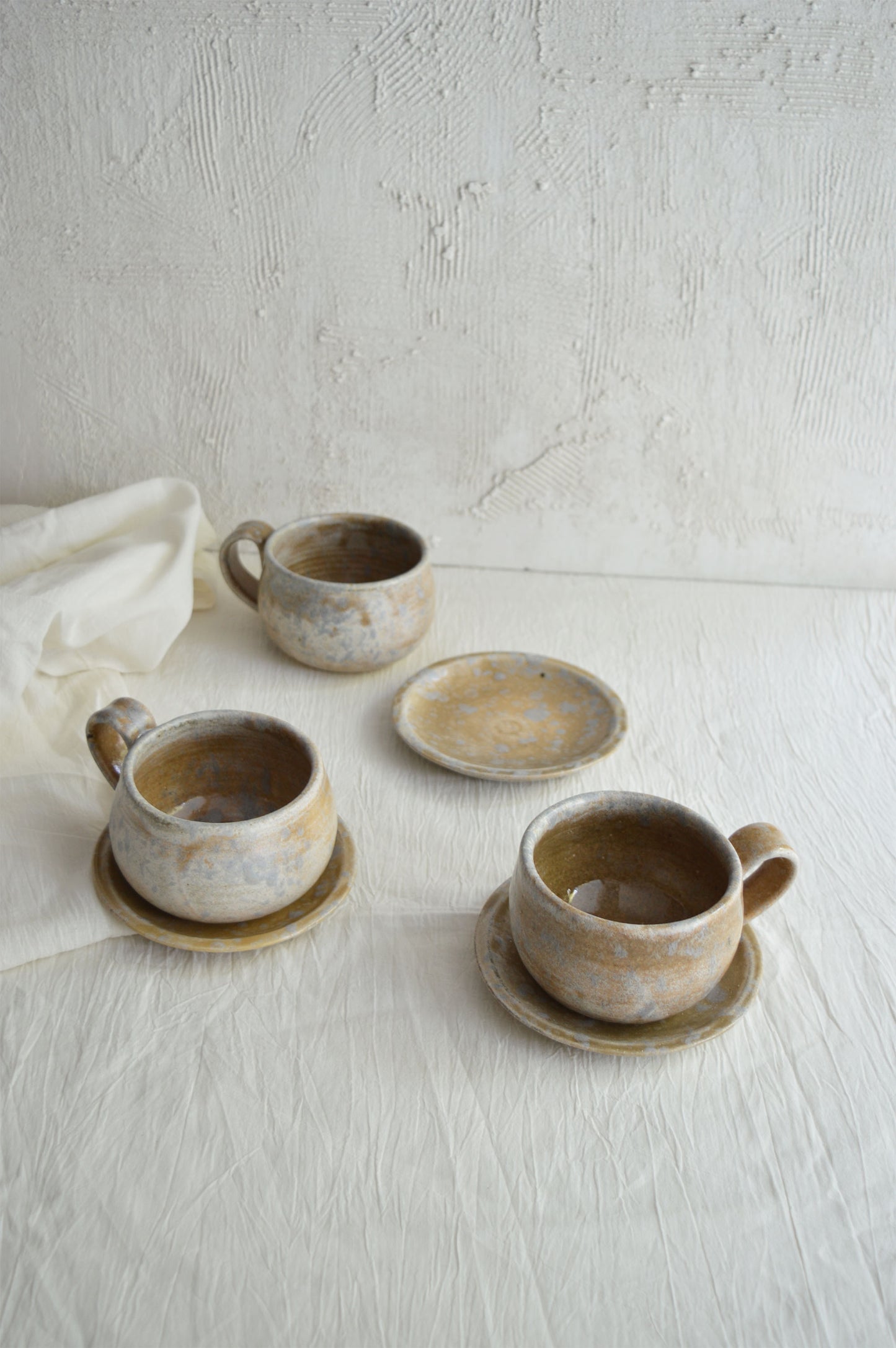Cappuccino Cup & Saucer- Wood Ash