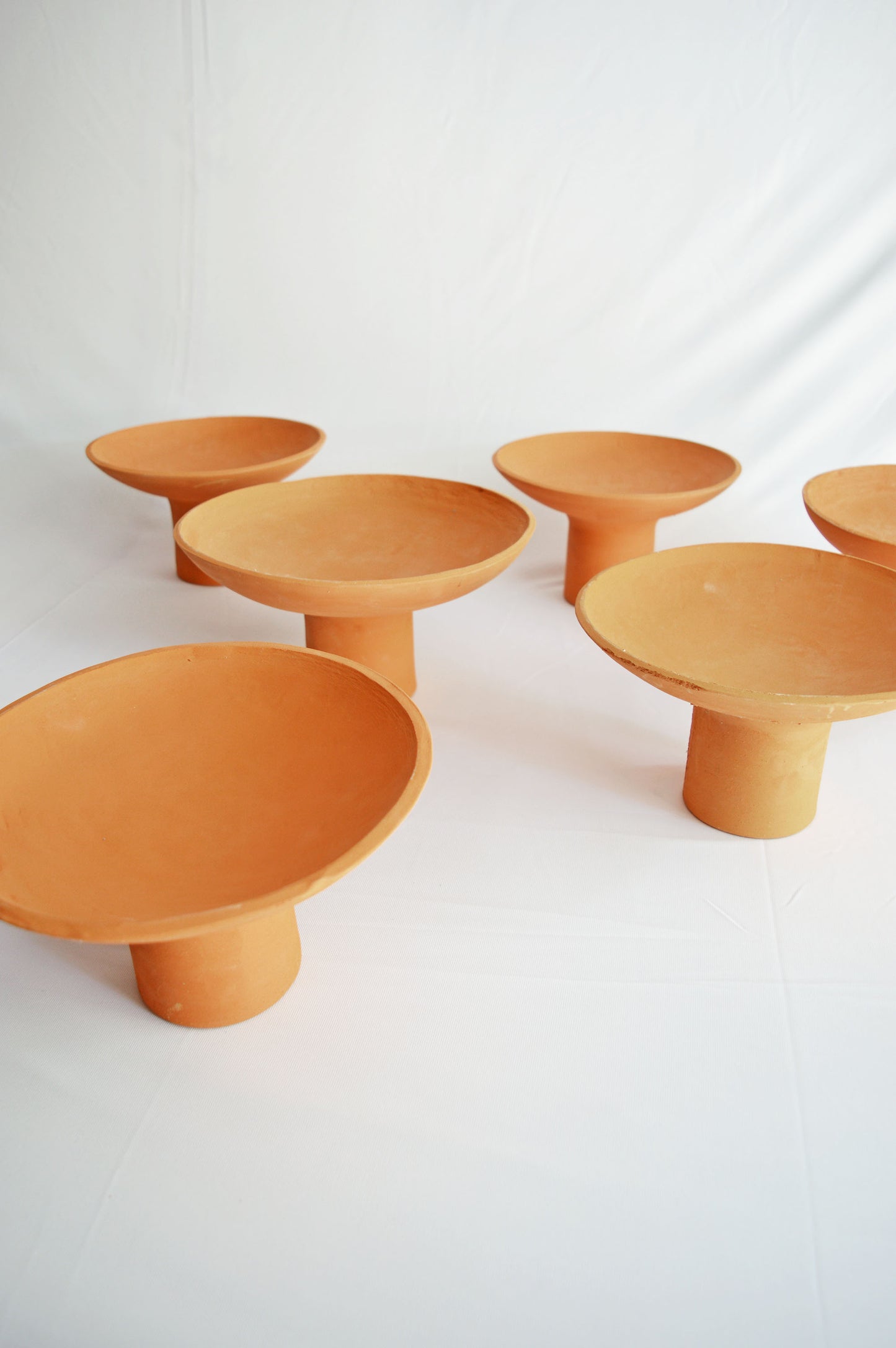 Pedestal Bowls- Terracotta