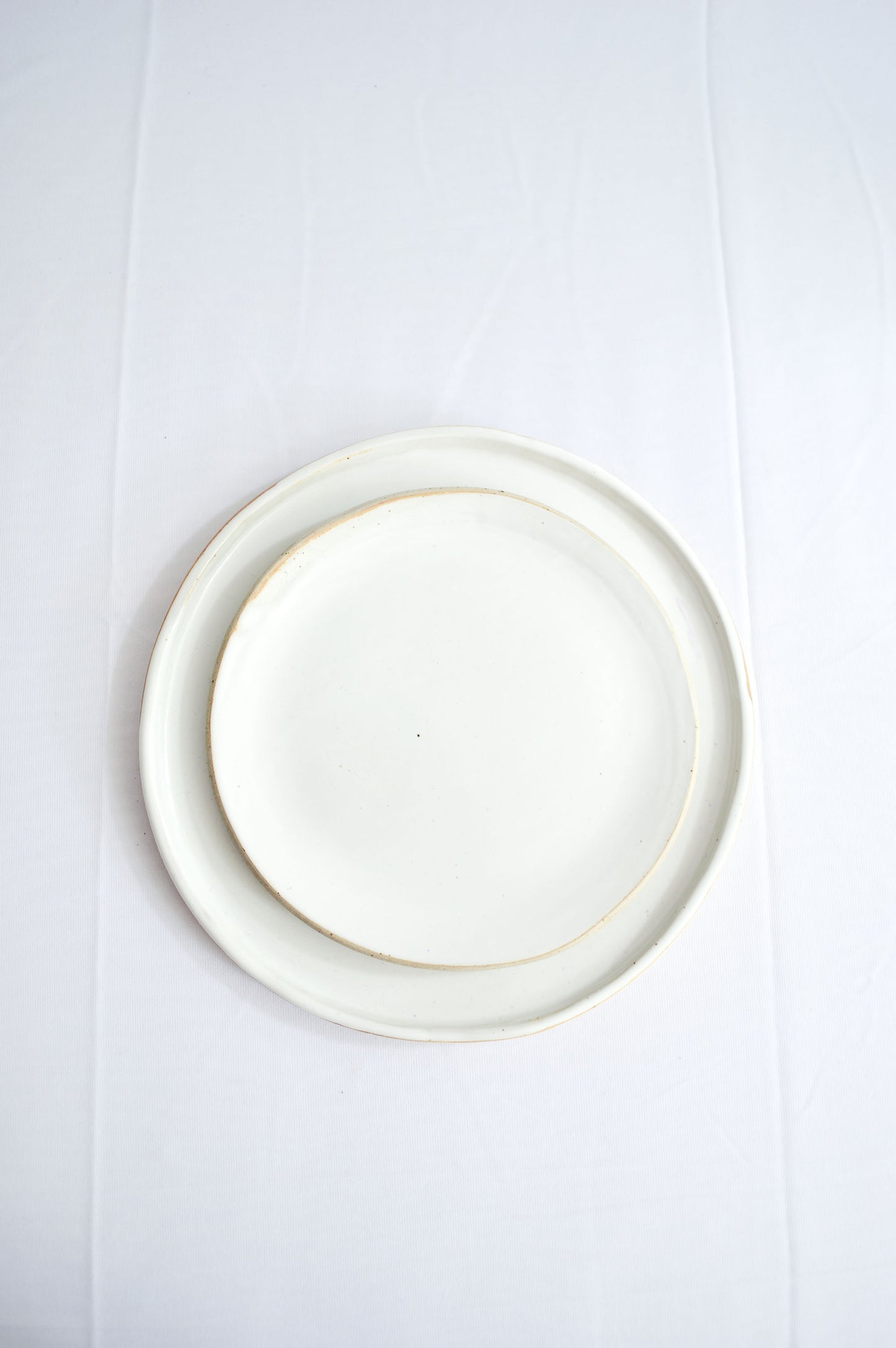 Dinner Plates 10" - Snow White Series- Set of 2