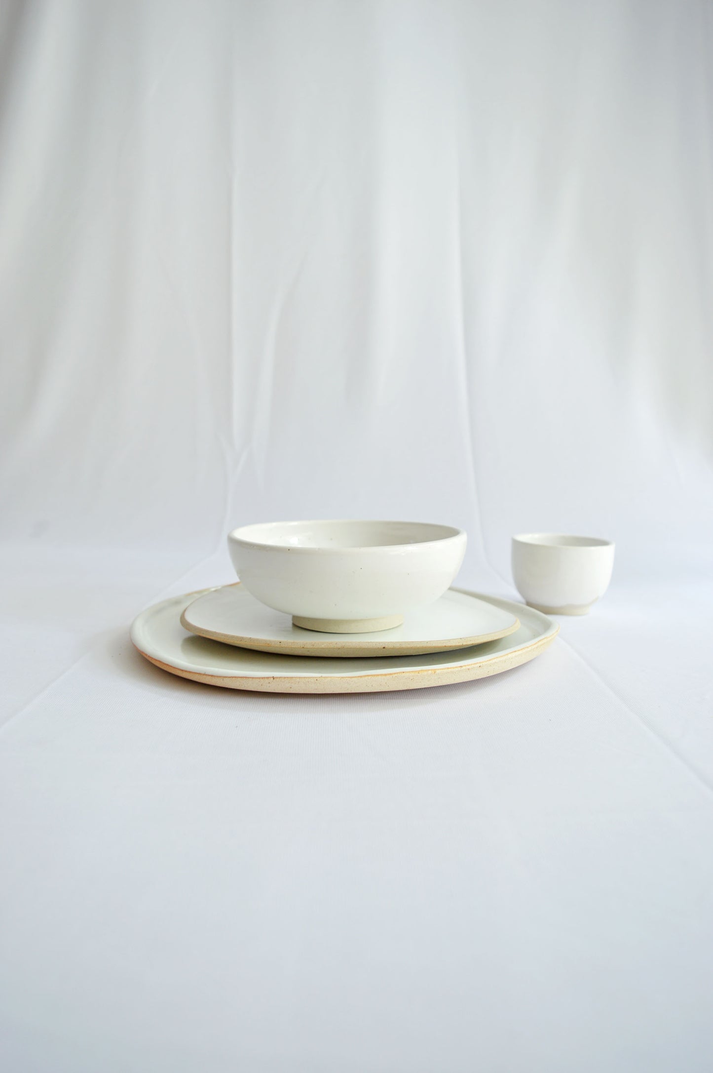 Dinner Plates 10" - Snow White Series- Set of 2