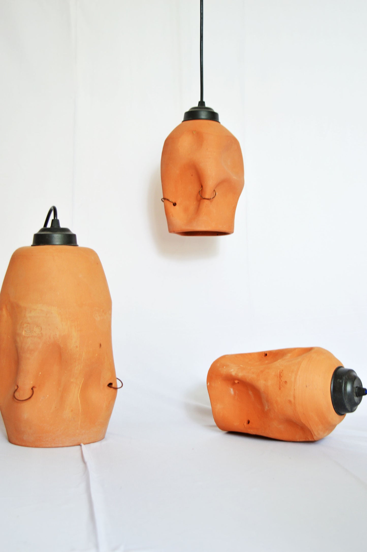 Earth Light #3 - Terracotta Pendant Lamps