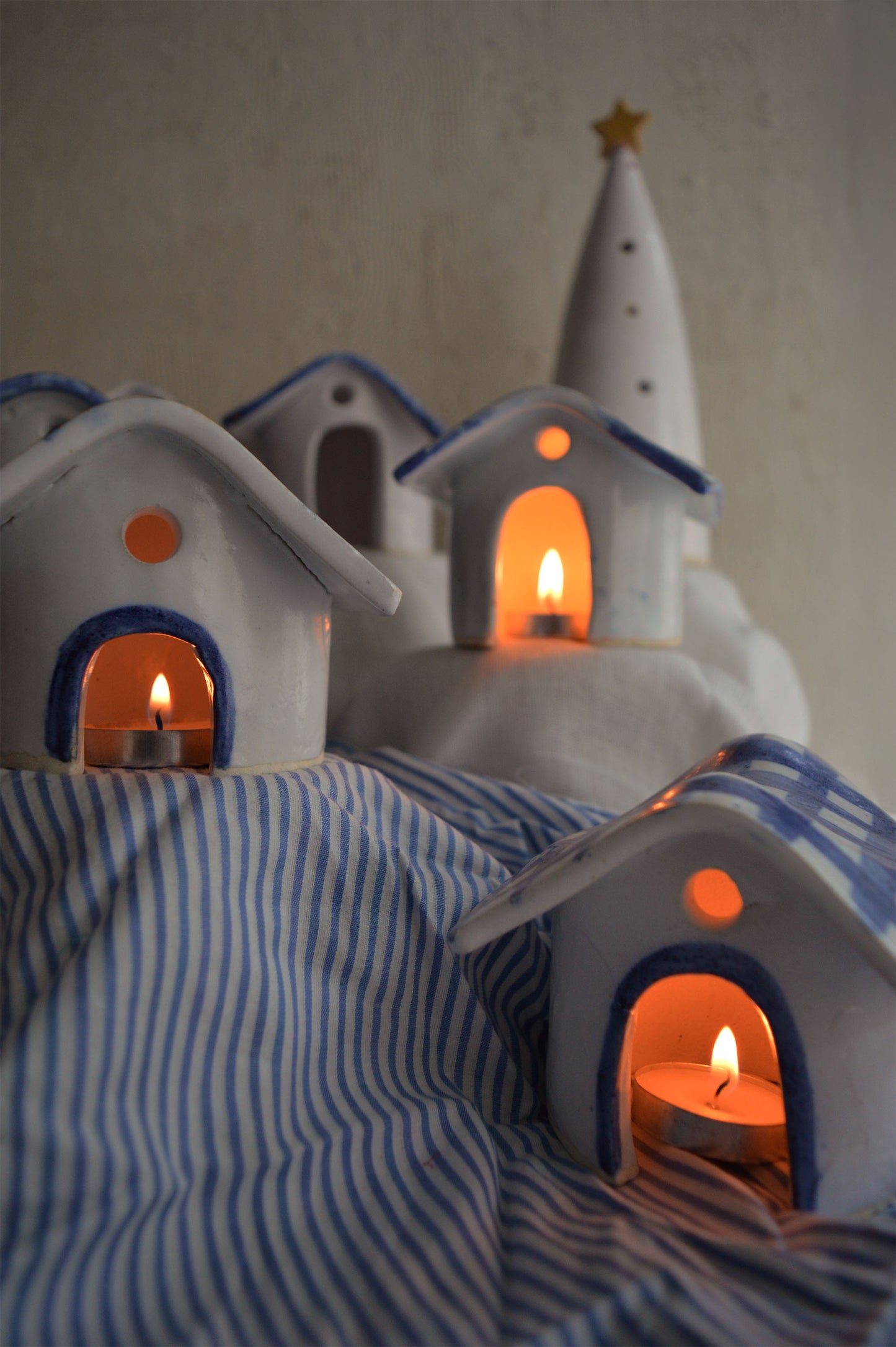Ceramic Tealight Cottage #2