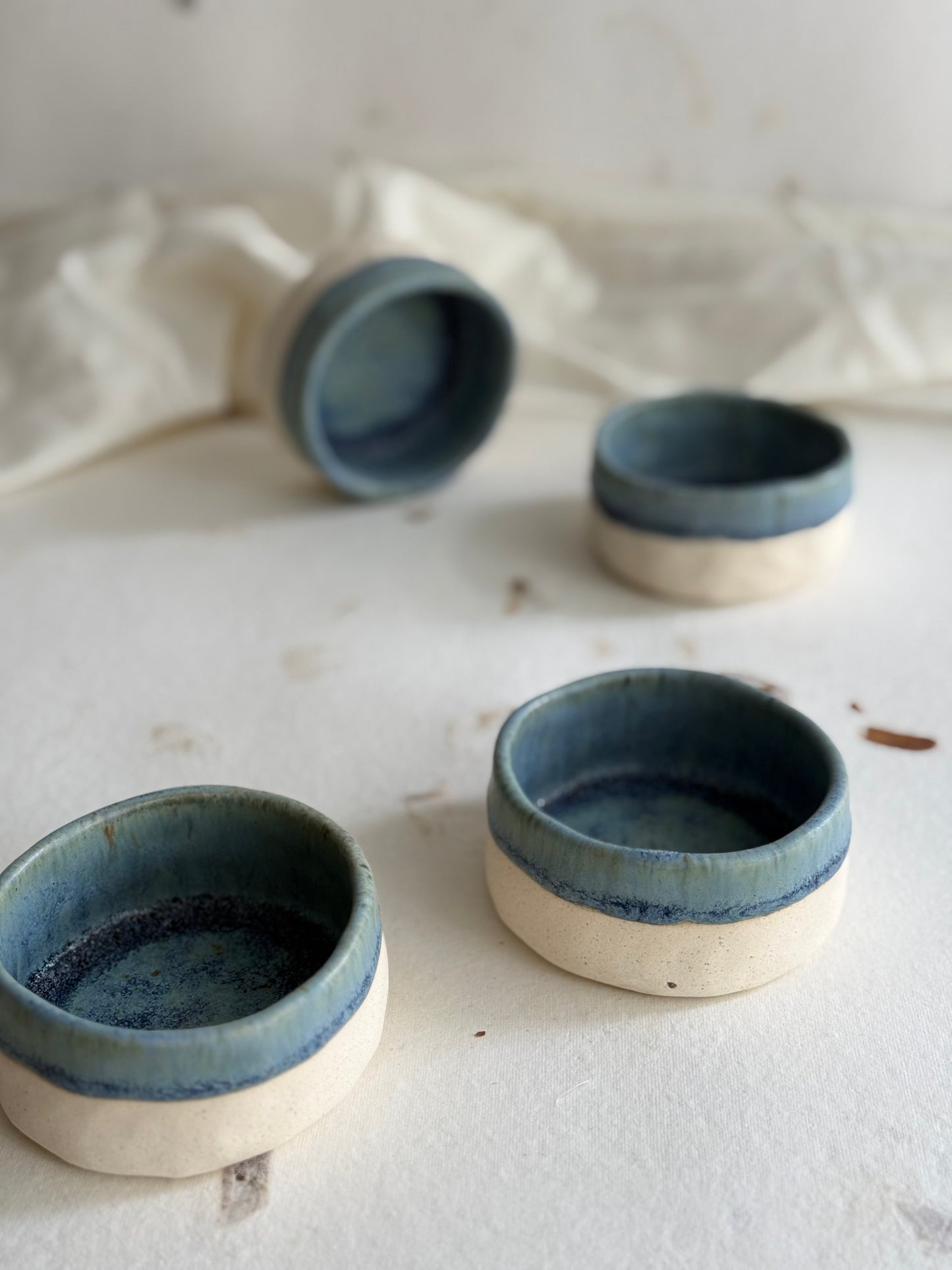 Condiment Bowl Set/ Katori Set- Small- Seafoam