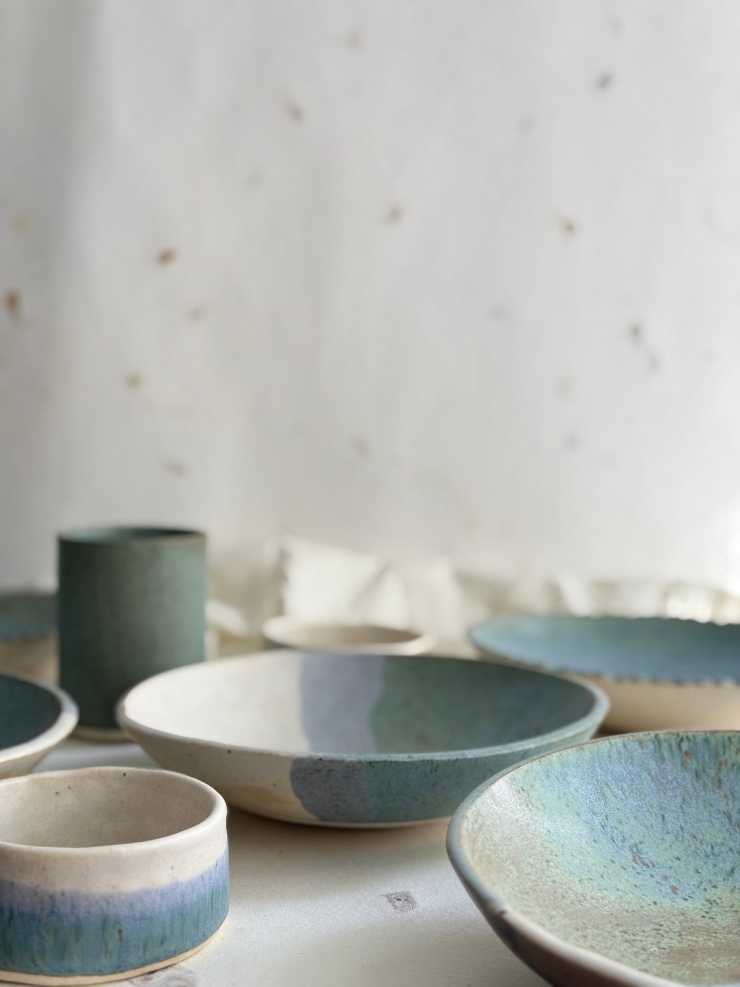 Dinner Bowl- Ocean Series- Seafoam