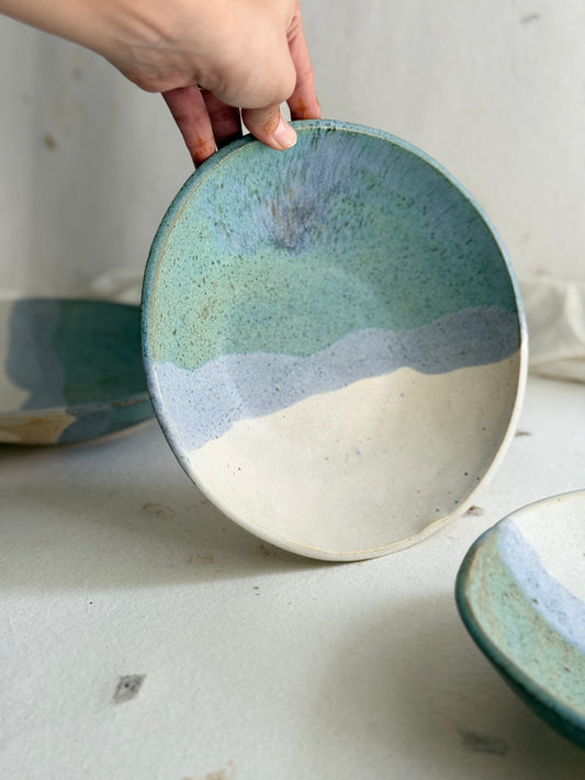 Dinner Bowl- Ocean Series- Seafoam