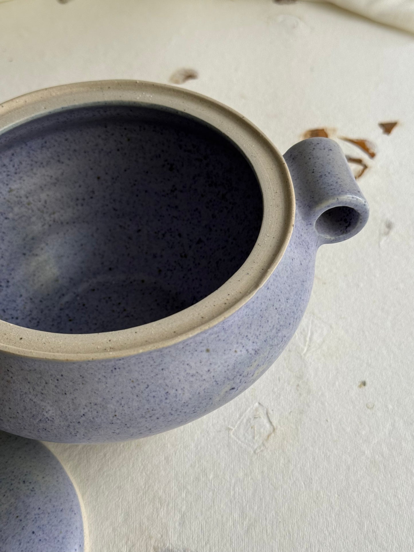 Casserole- Wheel Thrown- Lilac
