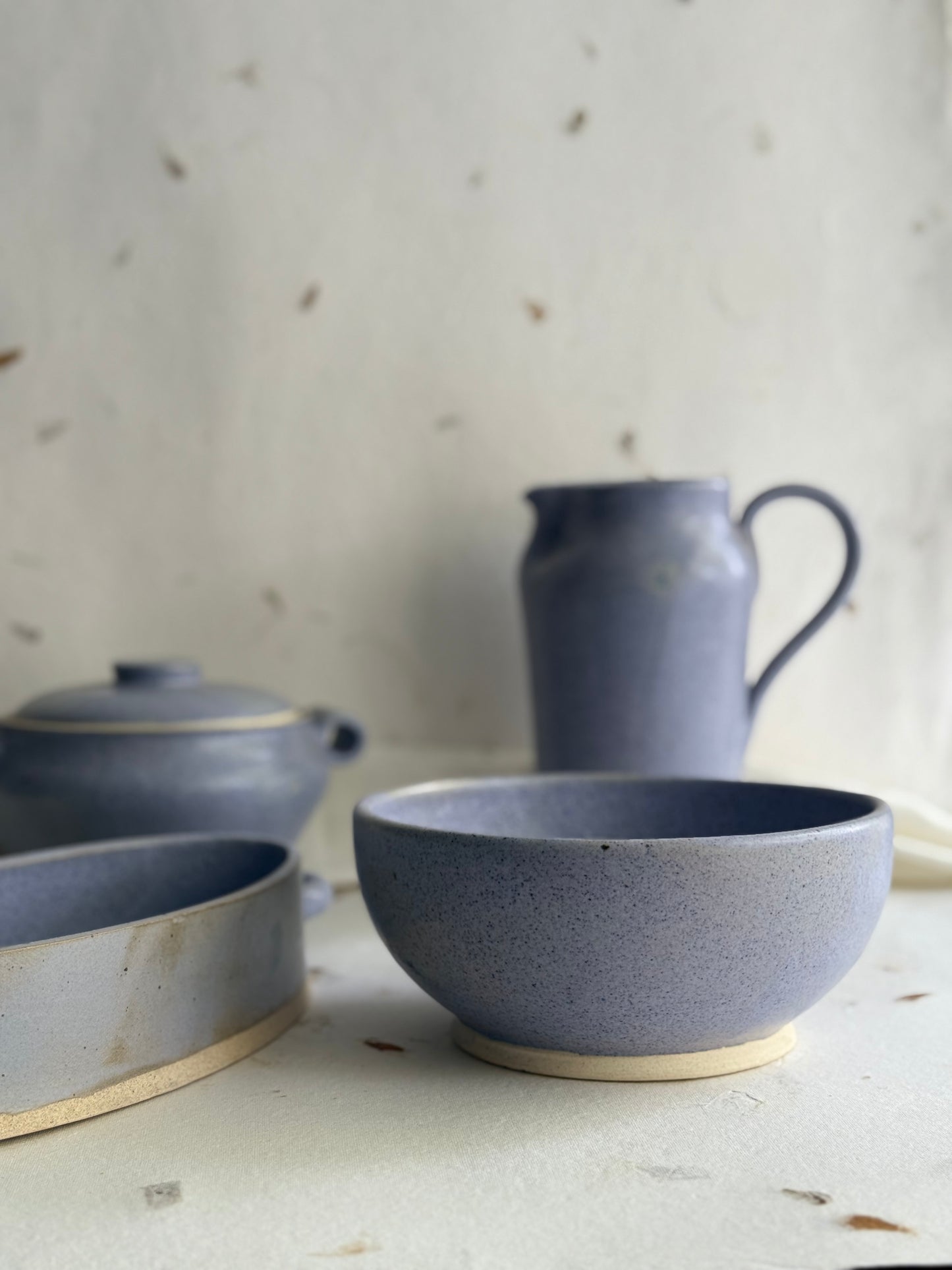 Salad Bowl- Wheel Thrown- Lilac