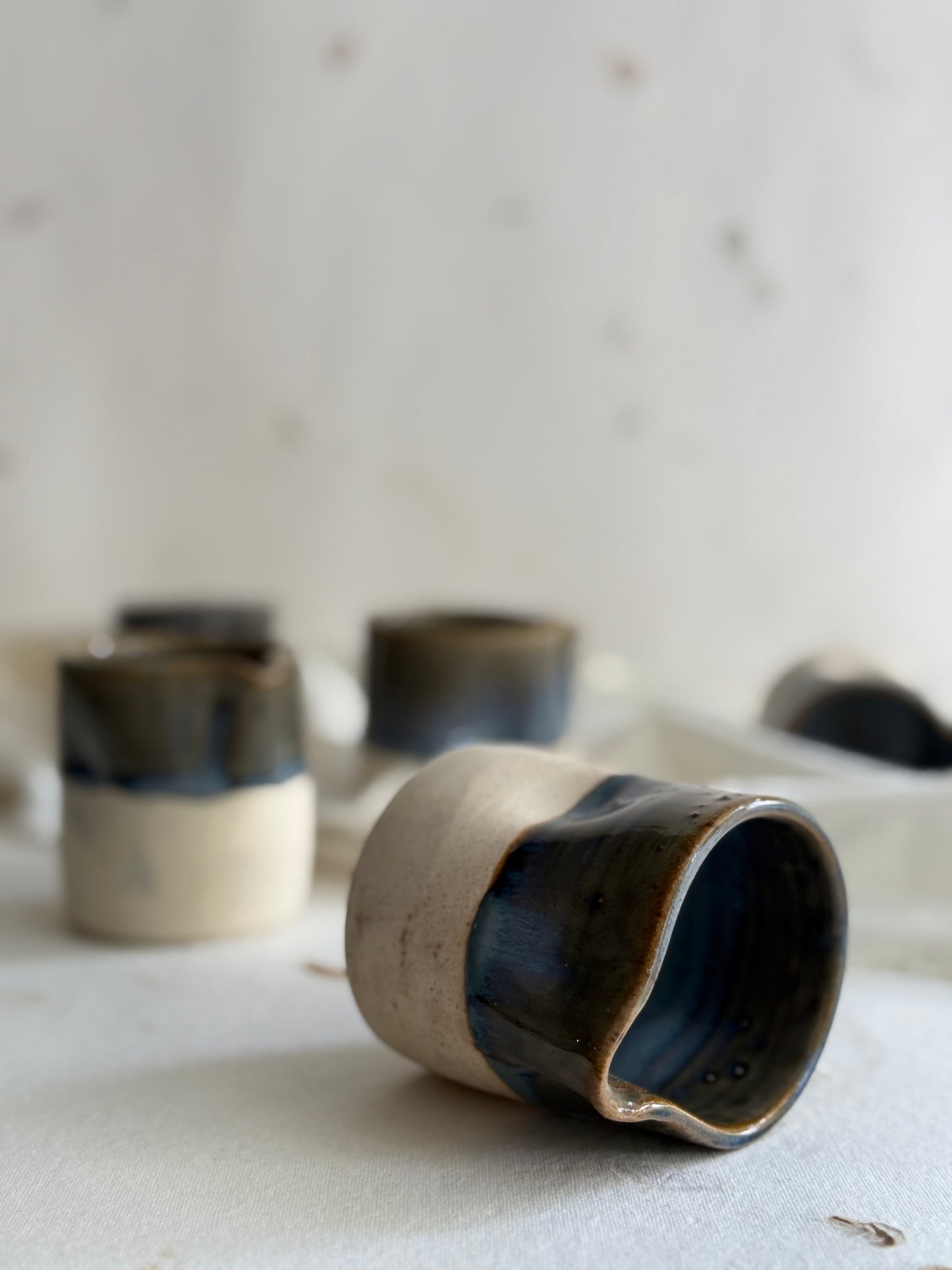 Creamer/ Sauce Pourer- Wheel Thrown- Indian Teal
