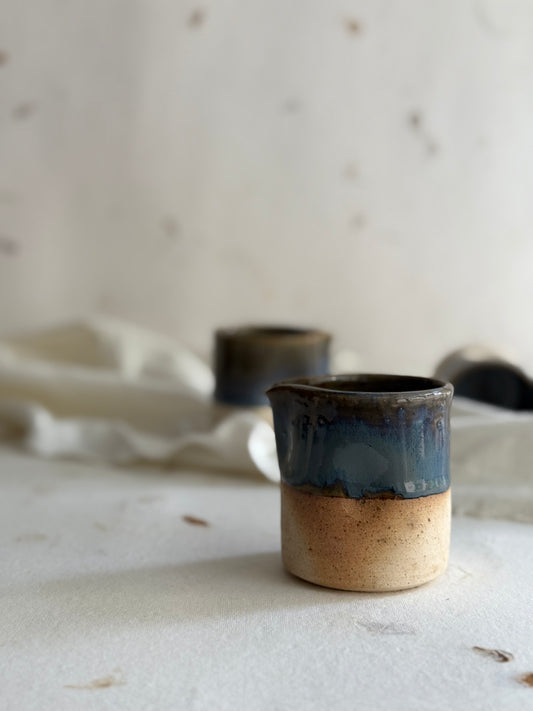 Creamer/ Sauce Pourer- Wheel Thrown- Indian Teal
