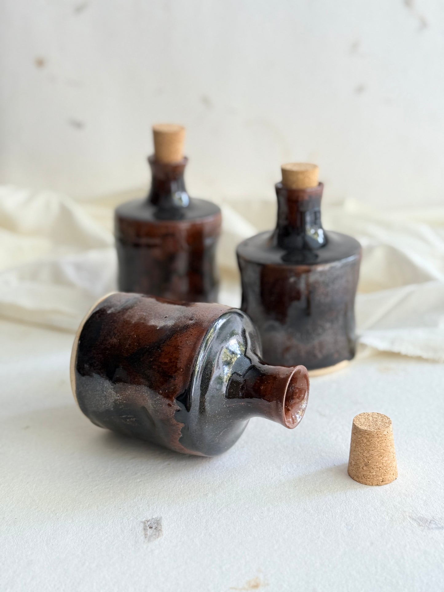 Apothecary Oil Bottle- Tenmoku
