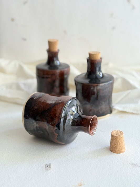 Apothecary Oil Bottle- Tenmoku