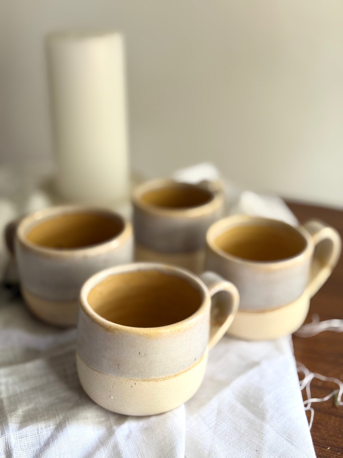 Teacup- Set of 4- Honey