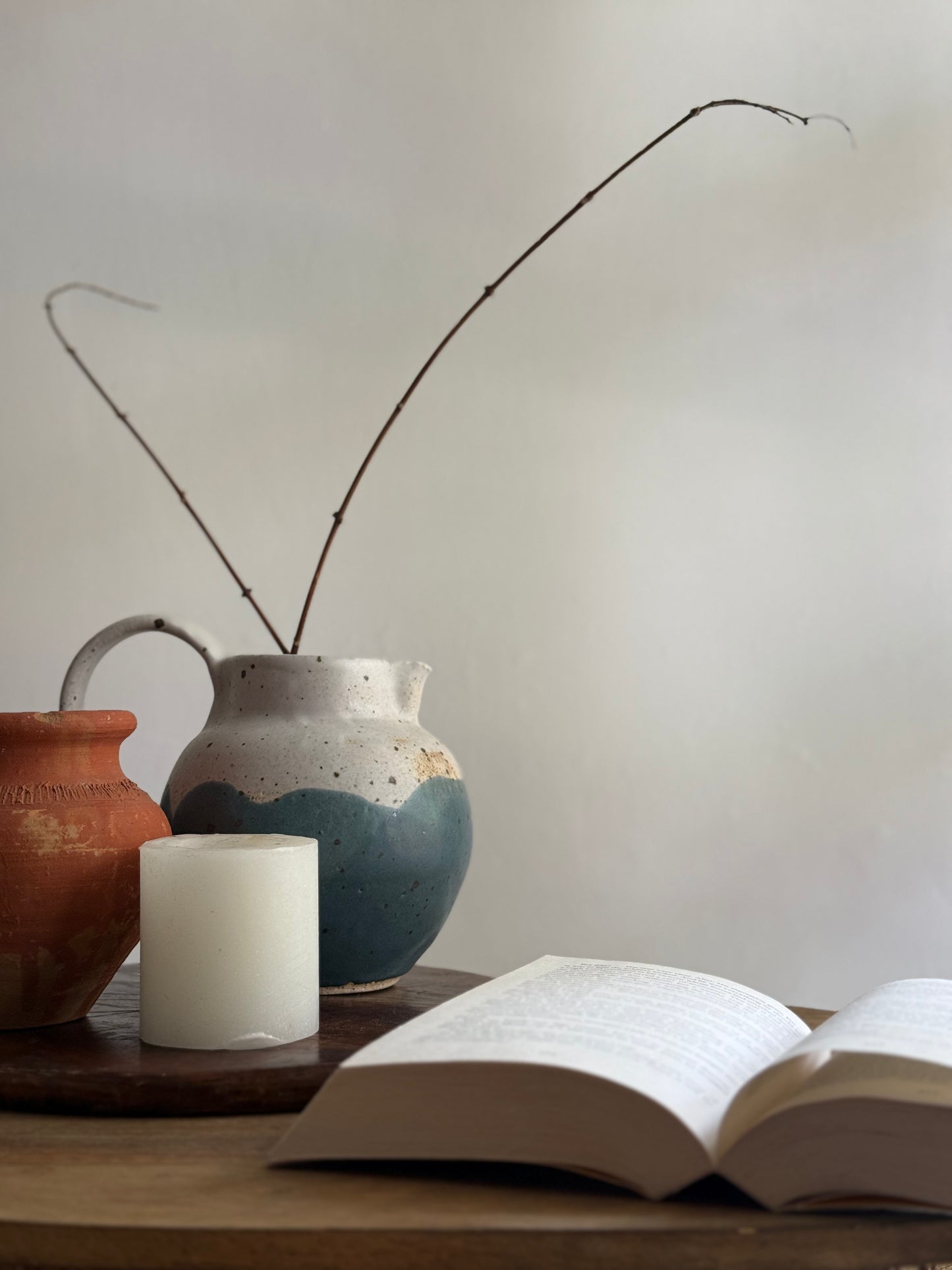 Sangria Jug- Wheel Thrown- Teal