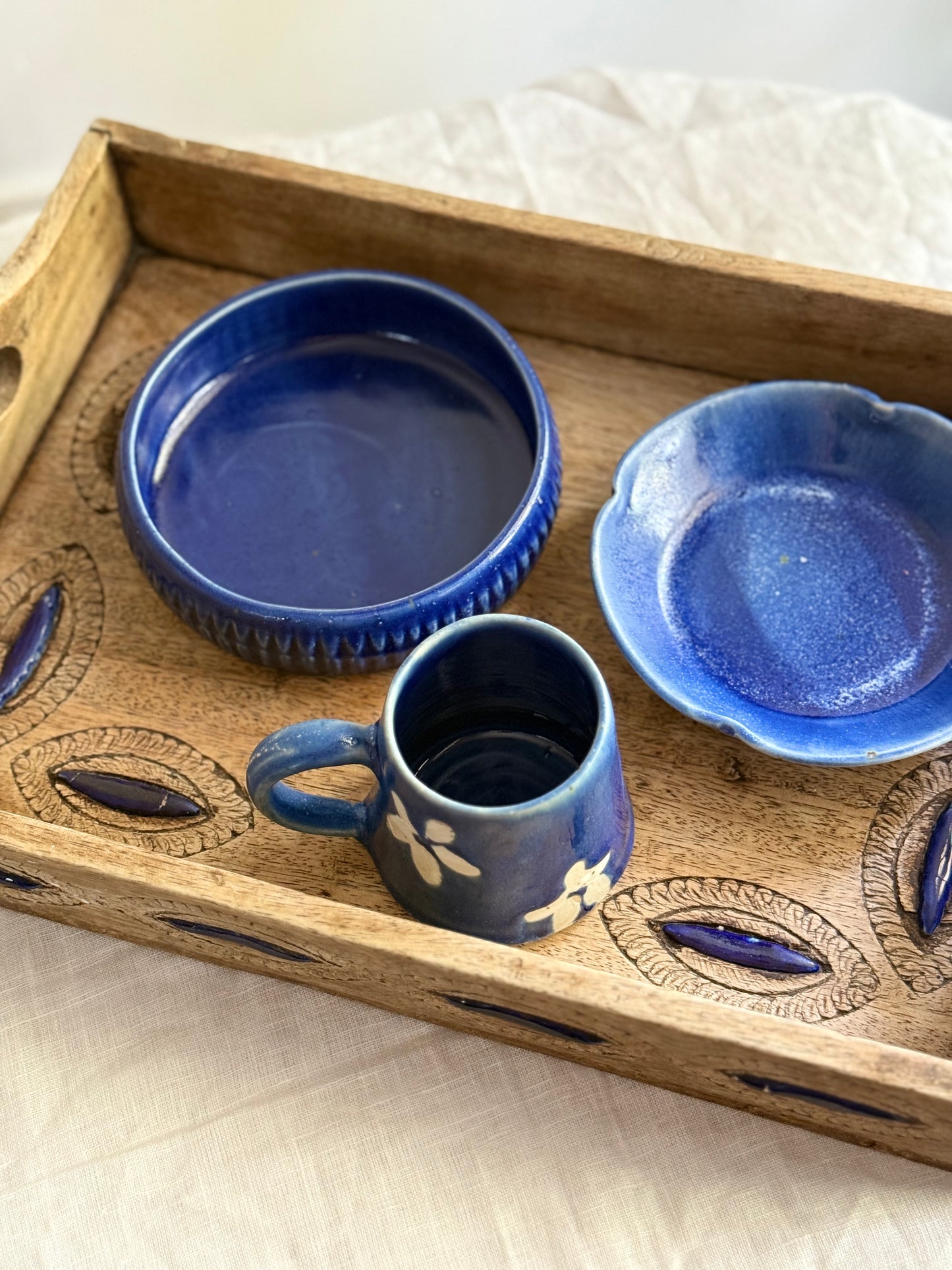Breakfast Set- Cobalt