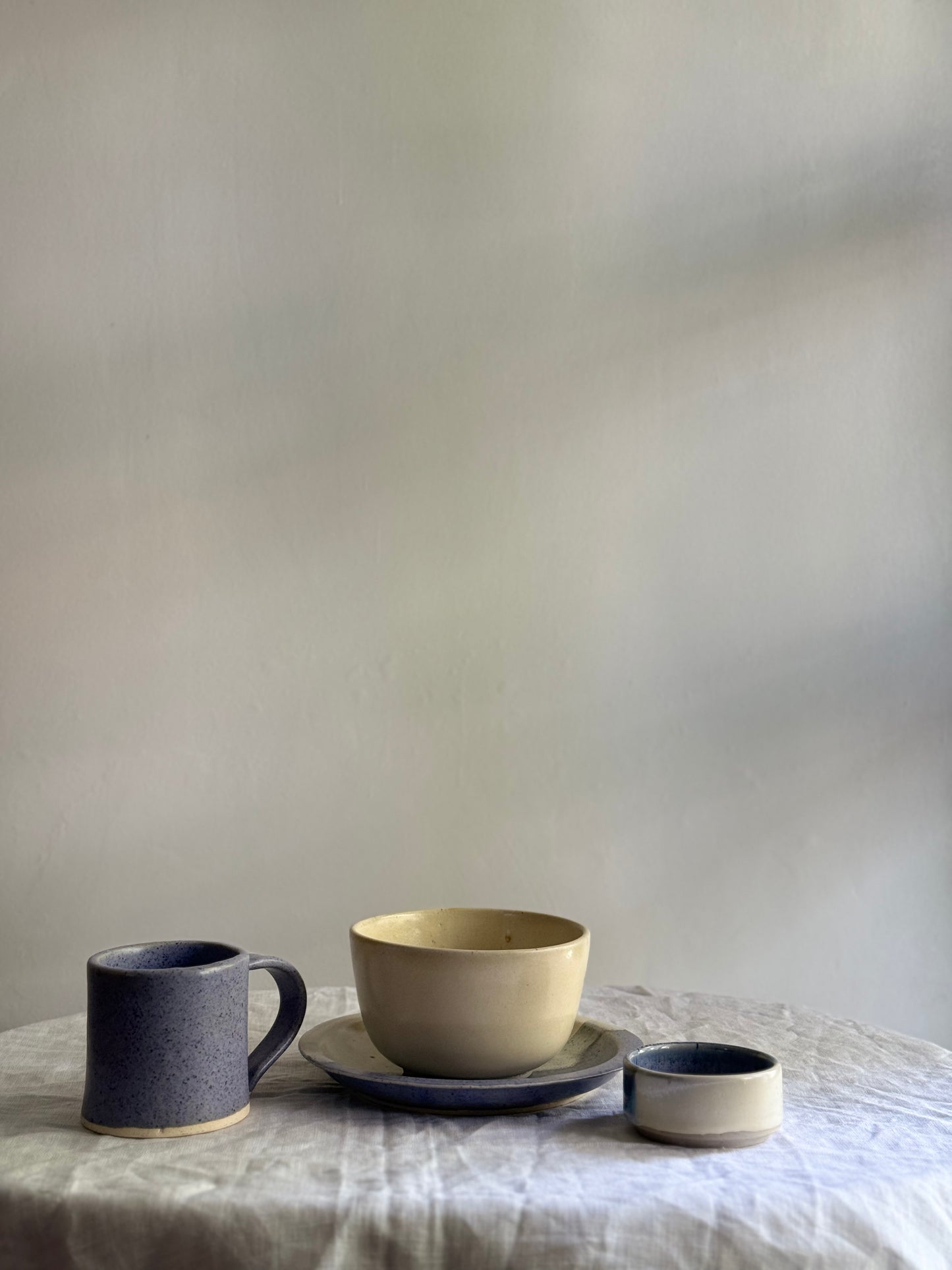 Breakfast Set- Lilac & Cream
