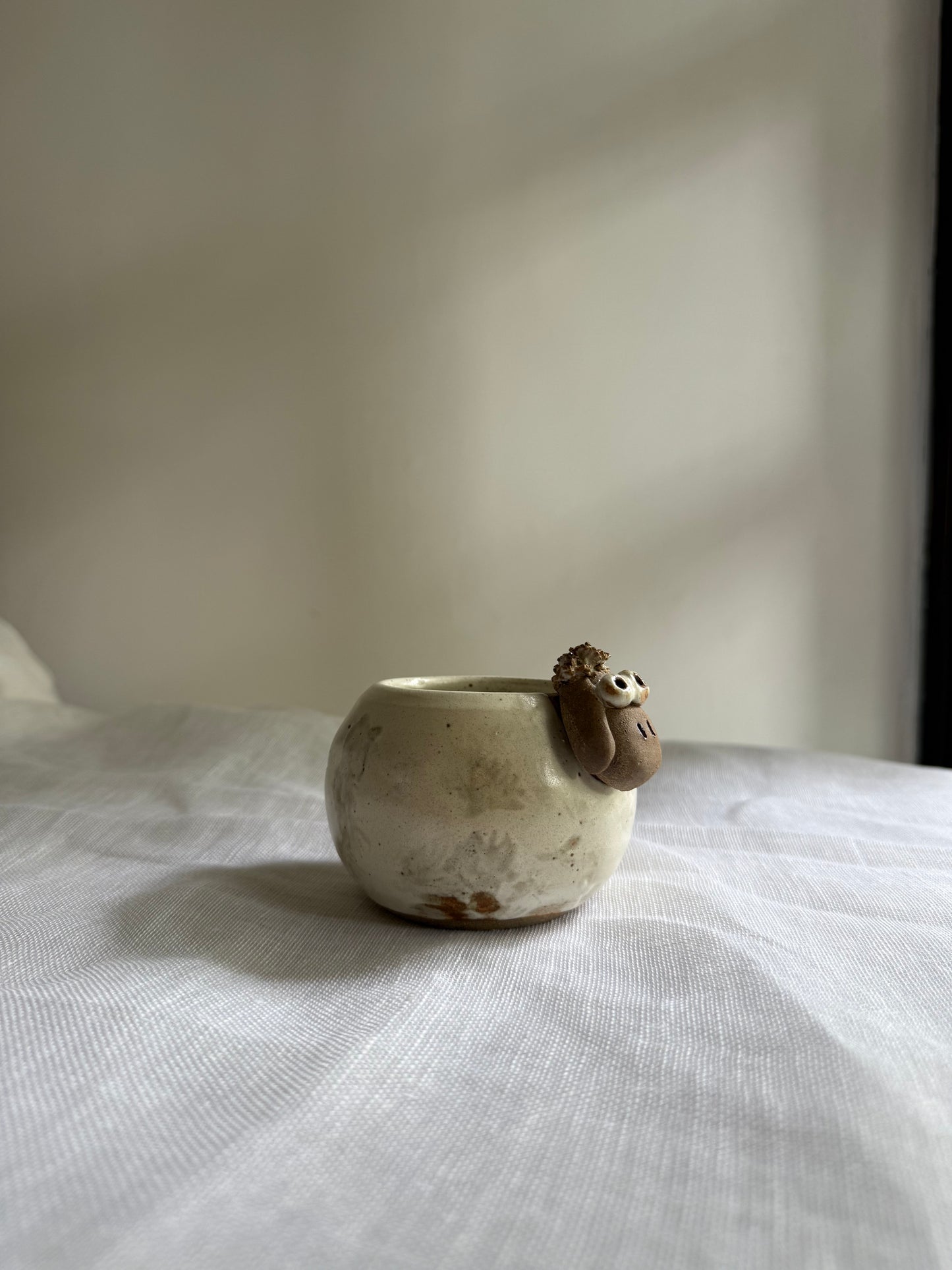 Little Sheep Holder- Wheel-Thrown + Sculpted- Taiwan Series