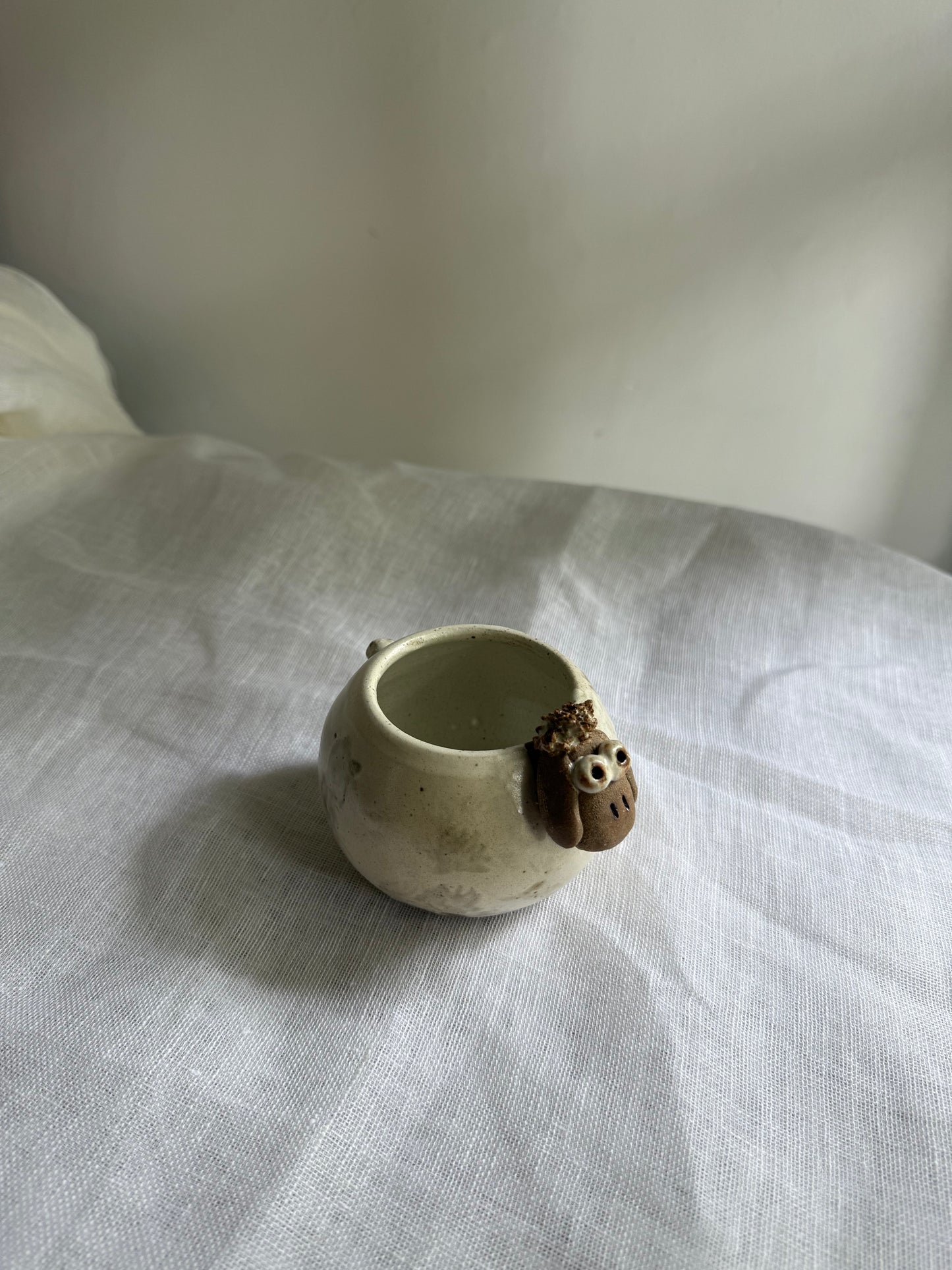 Little Sheep Holder- Wheel-Thrown + Sculpted- Taiwan Series
