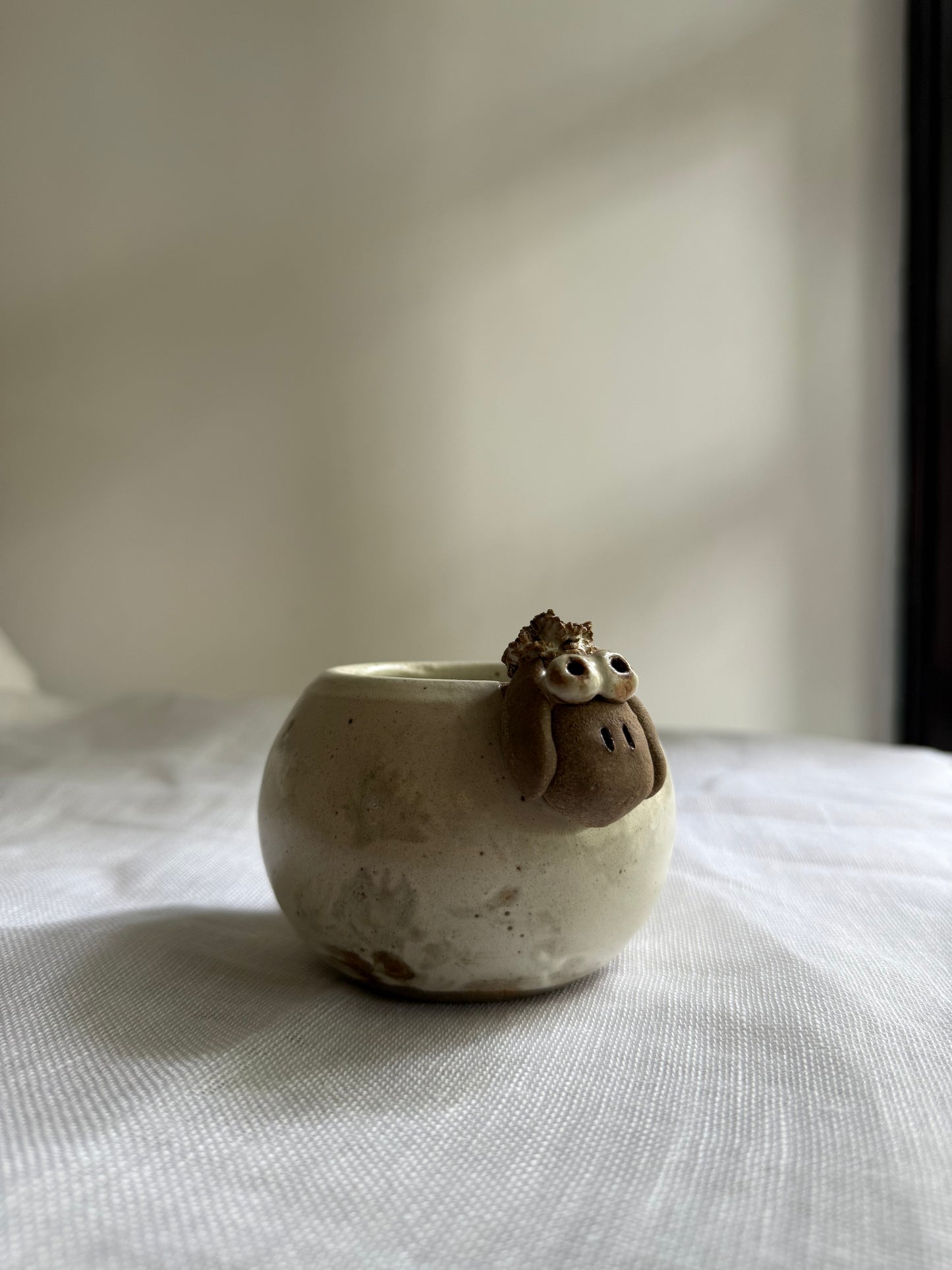 Little Sheep Holder- Wheel-Thrown + Sculpted- Taiwan Series