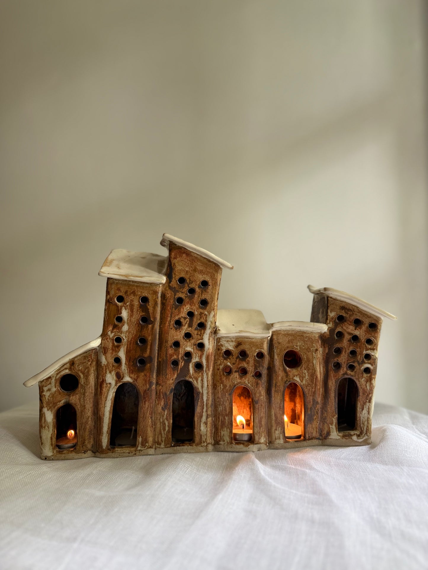 "Forgotten"- Tealight Lantern Sculpture- Showpiece