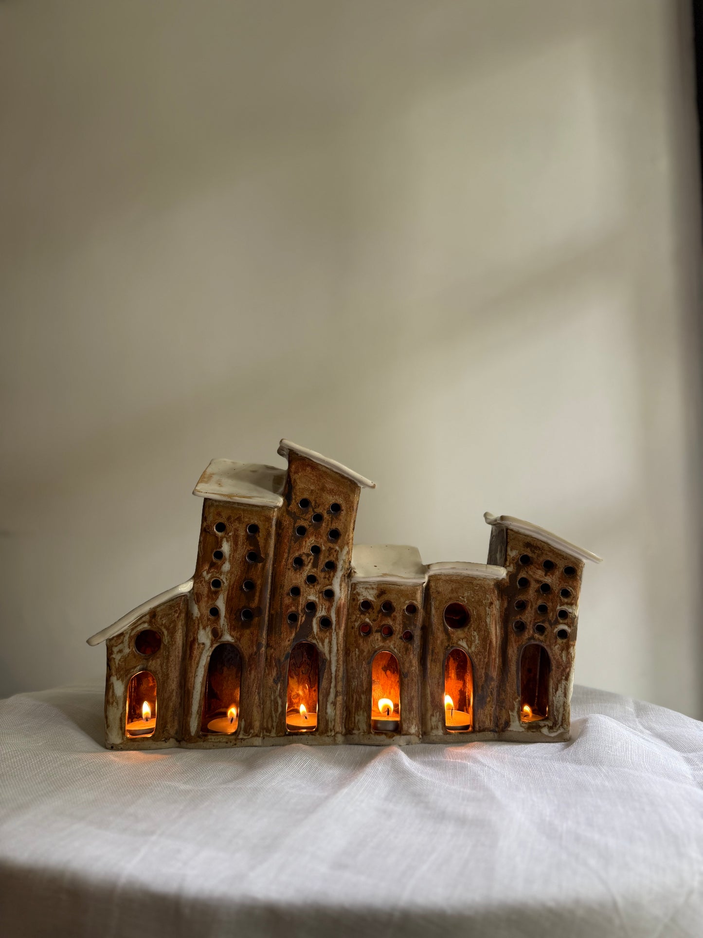 "Forgotten"- Tealight Lantern Sculpture- Showpiece