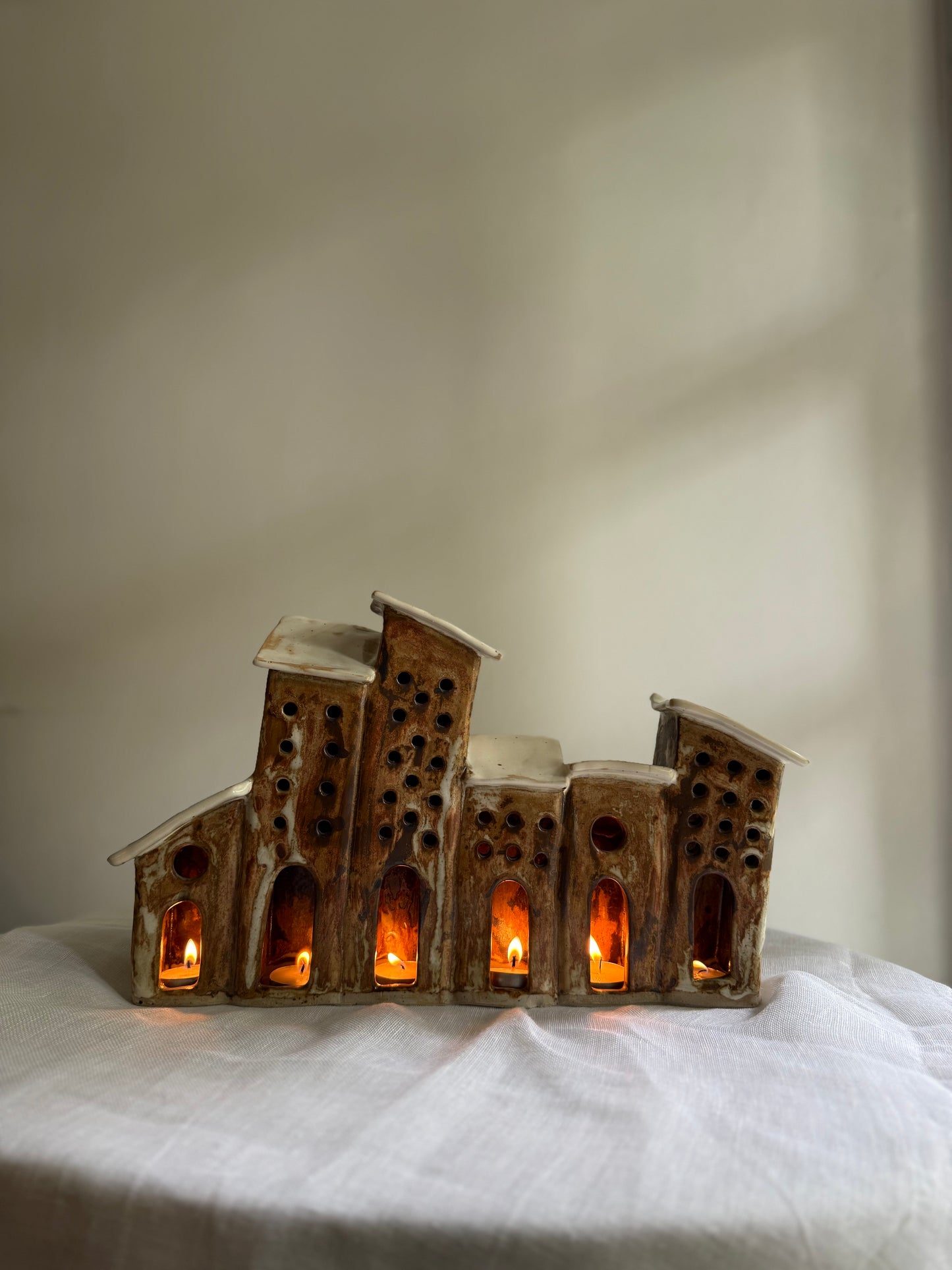 "Forgotten"- Tealight Lantern Sculpture- Showpiece