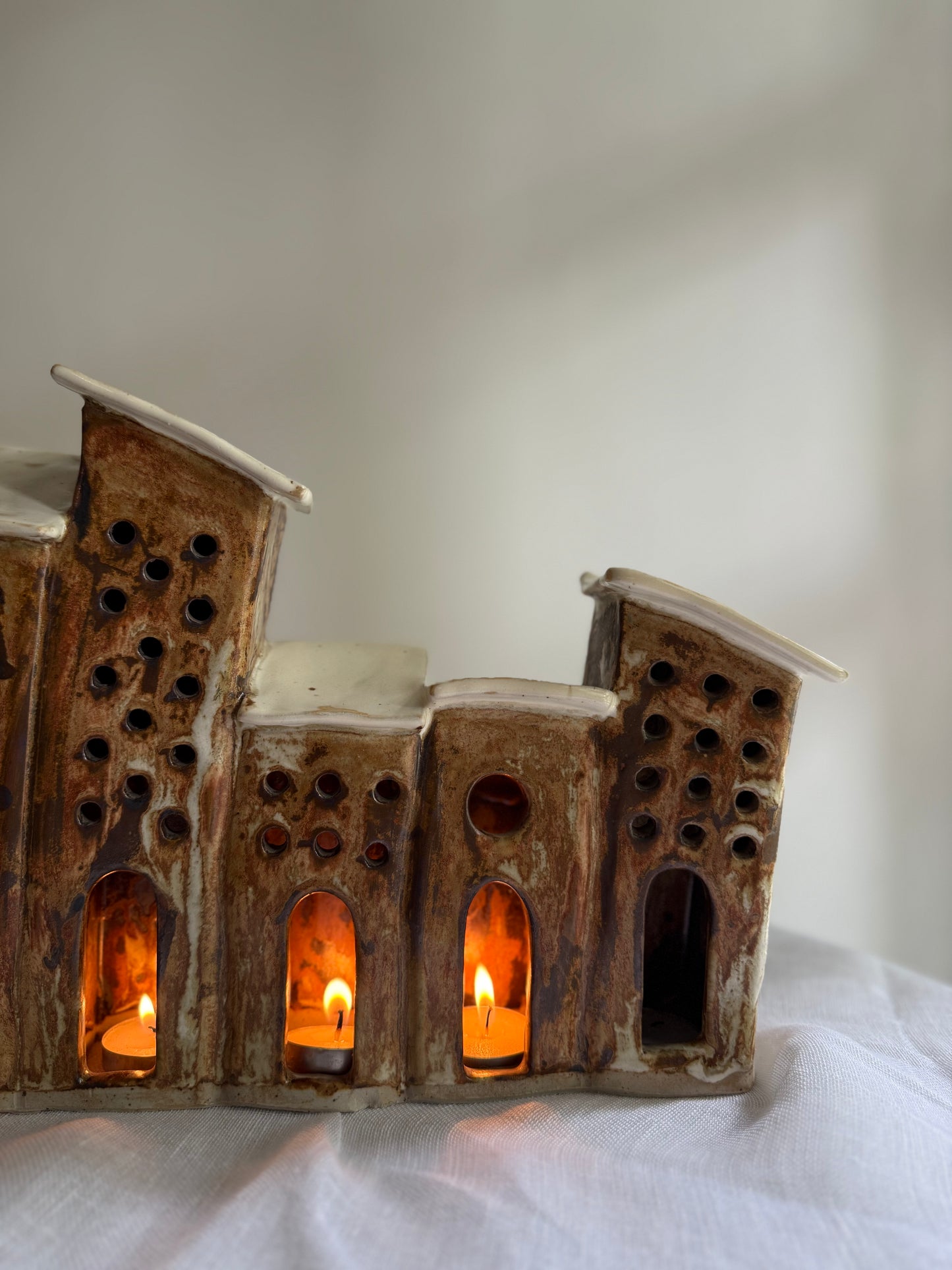 "Forgotten"- Tealight Lantern Sculpture- Showpiece