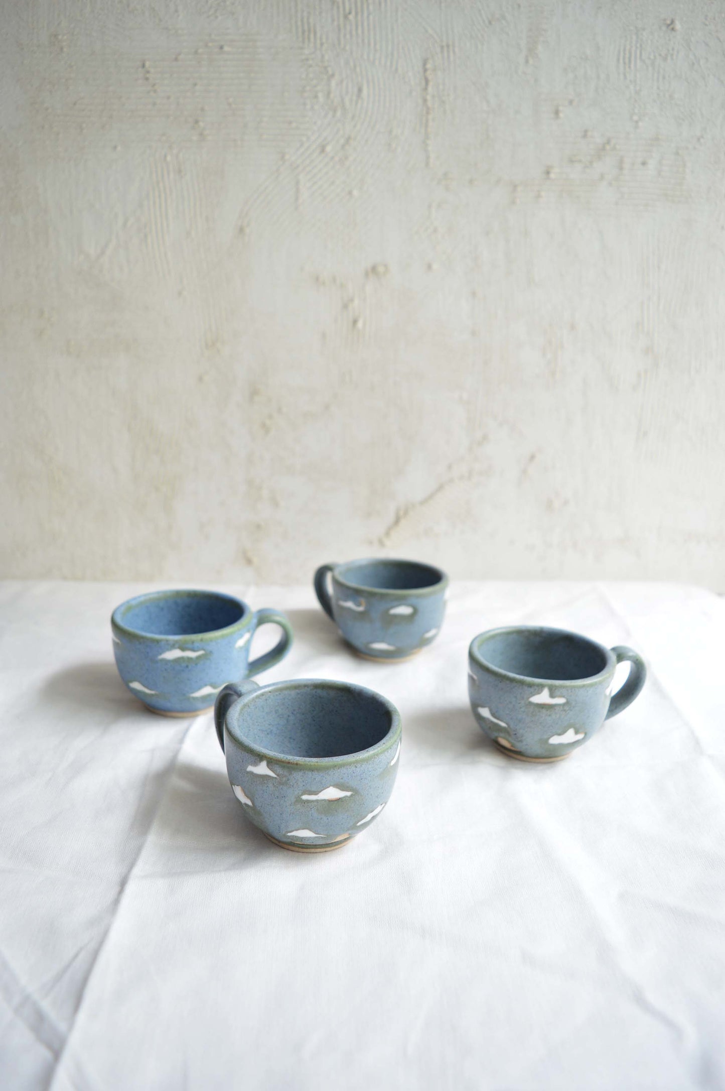 Teacup and Saucer- Cloud 9- Set of 4