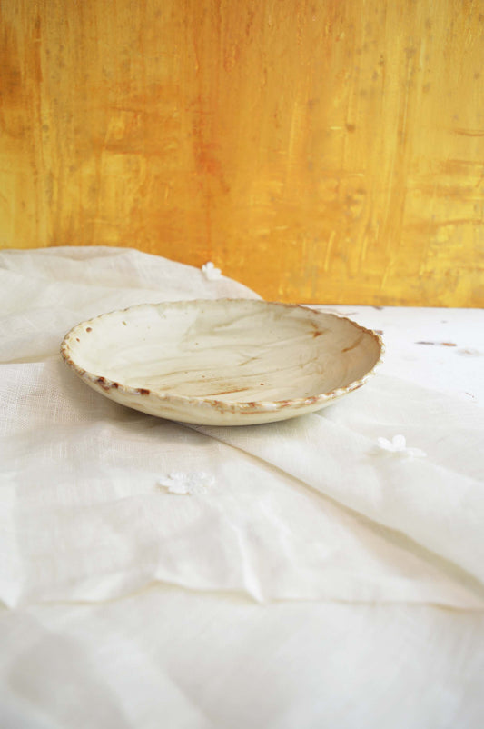 Light Shino- Dinner Bowl Plate