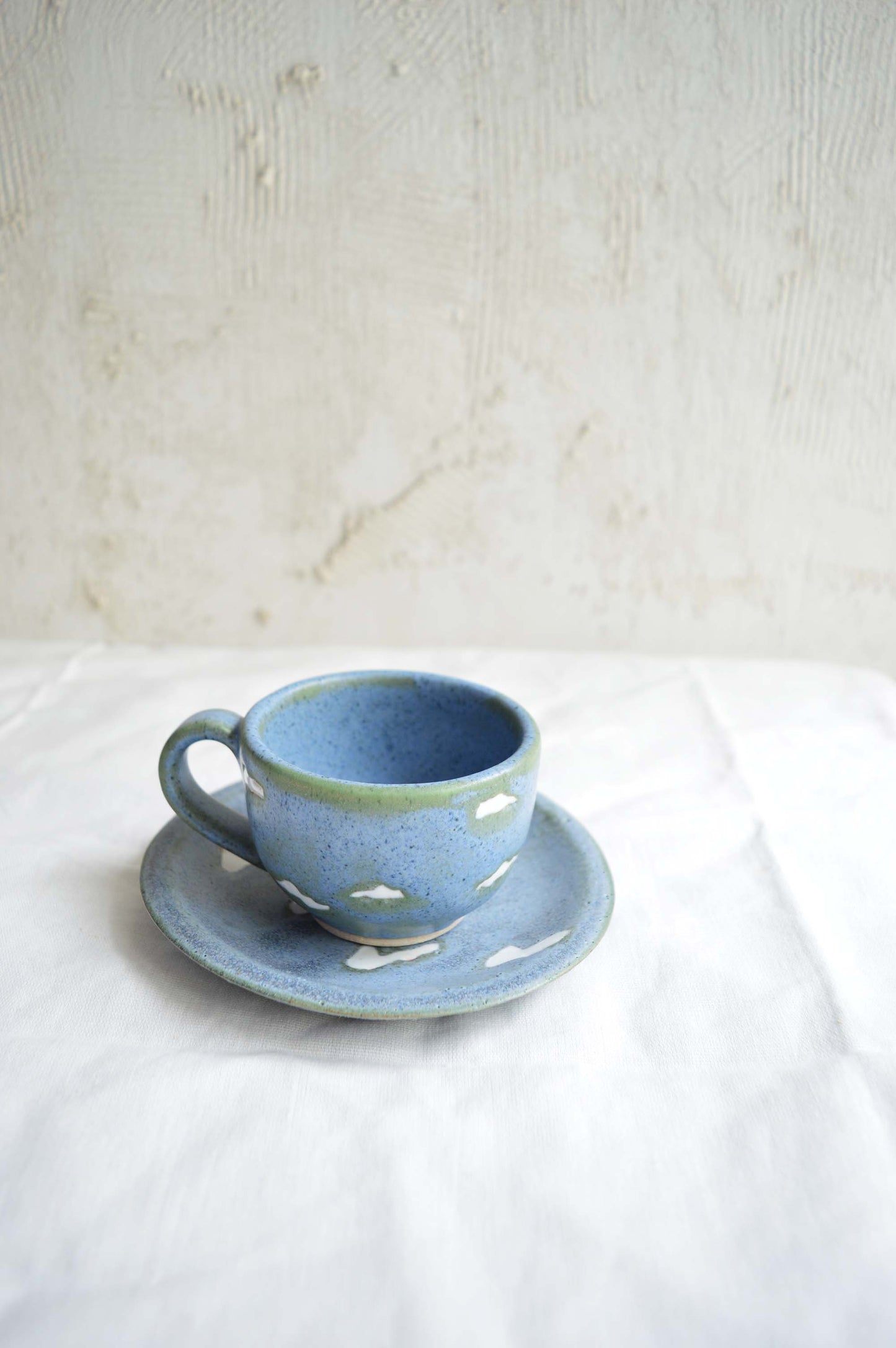 Teacup and Saucer- Cloud 9- Set of 4