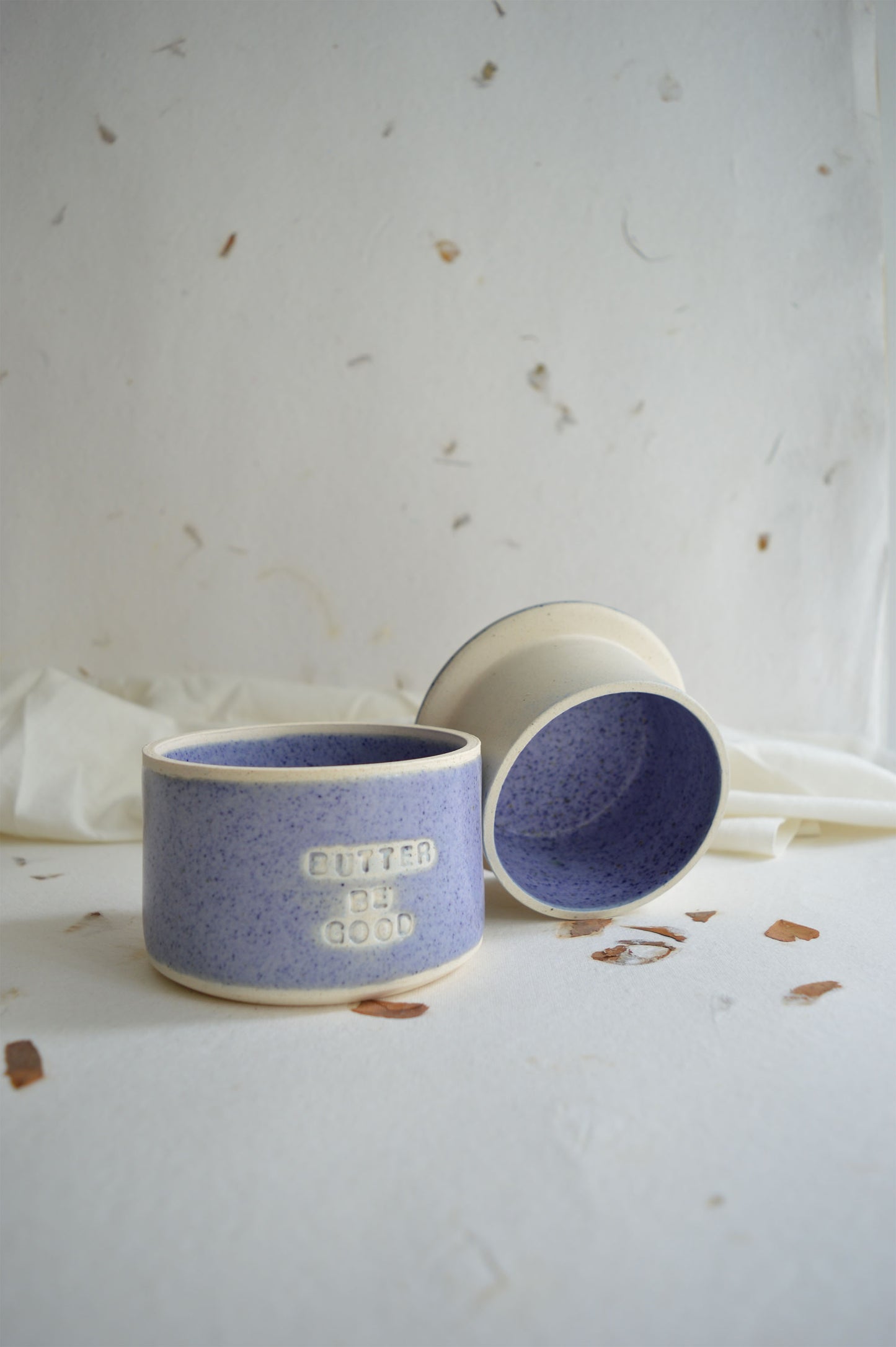 French Butter Dish- Wheel Thrown