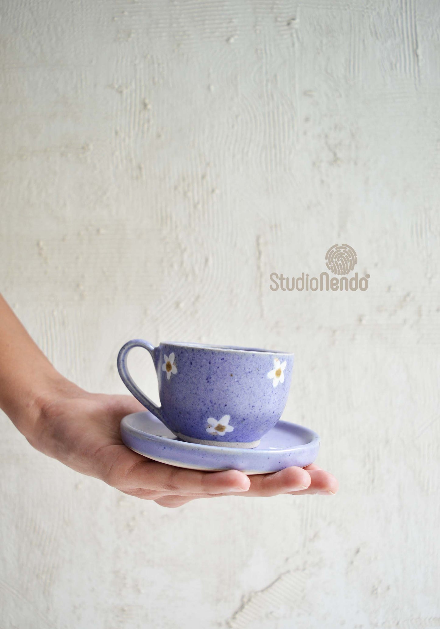 Teacup and Saucer- Daisy- Set of 4