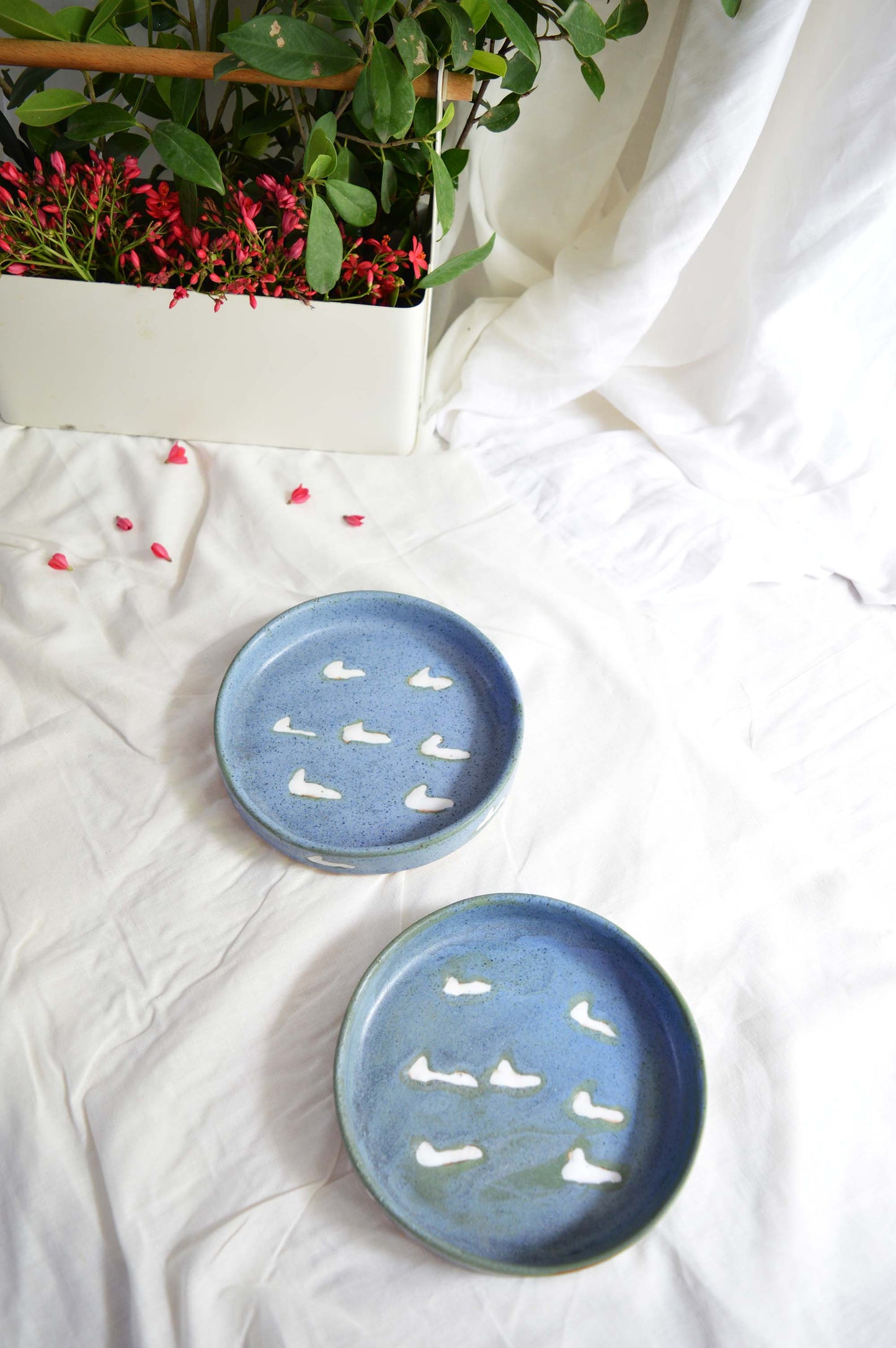 Cake Plate- Cloud 9- Set of 2
