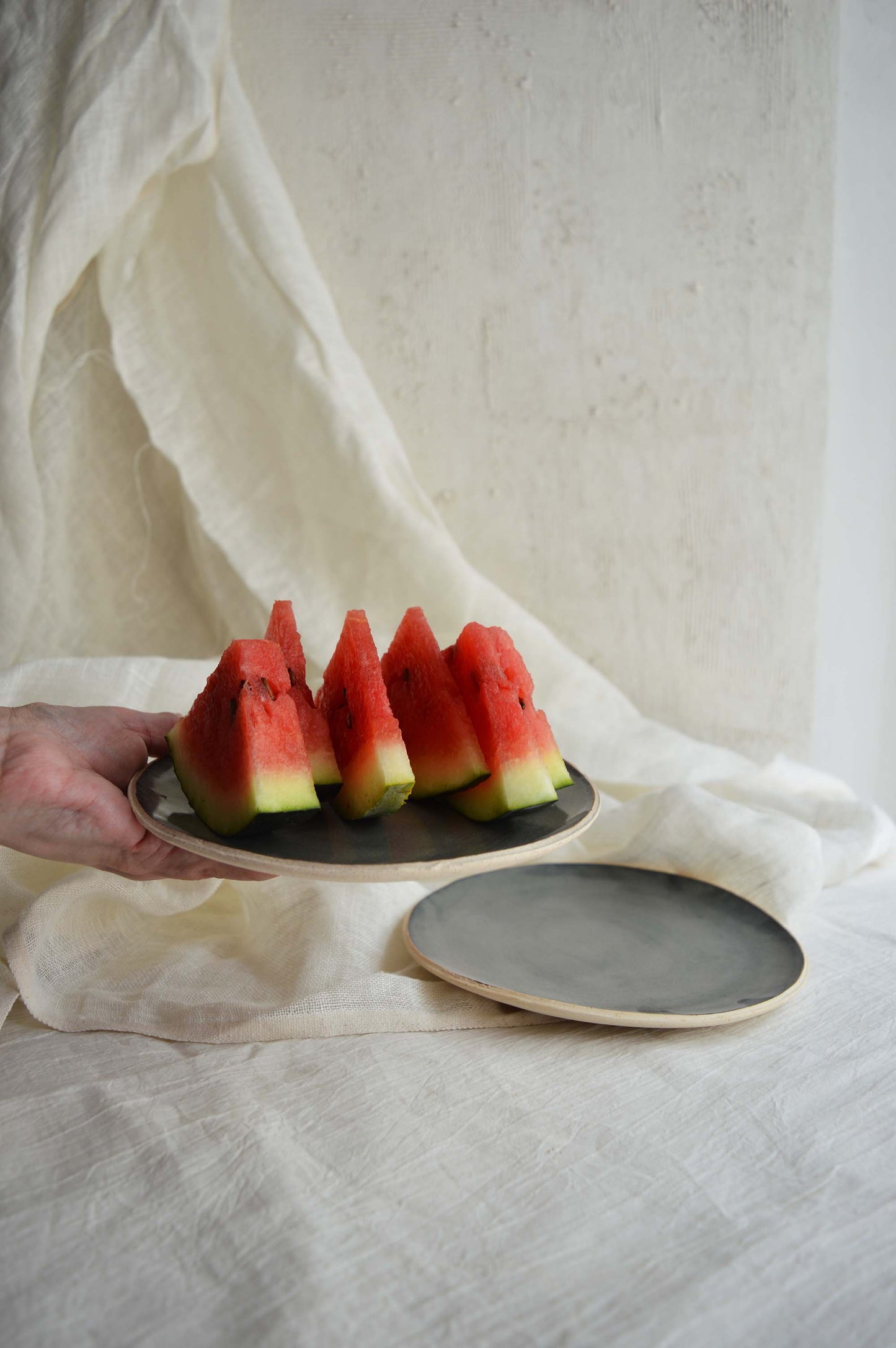 Snack Plate- Dark Forest Green