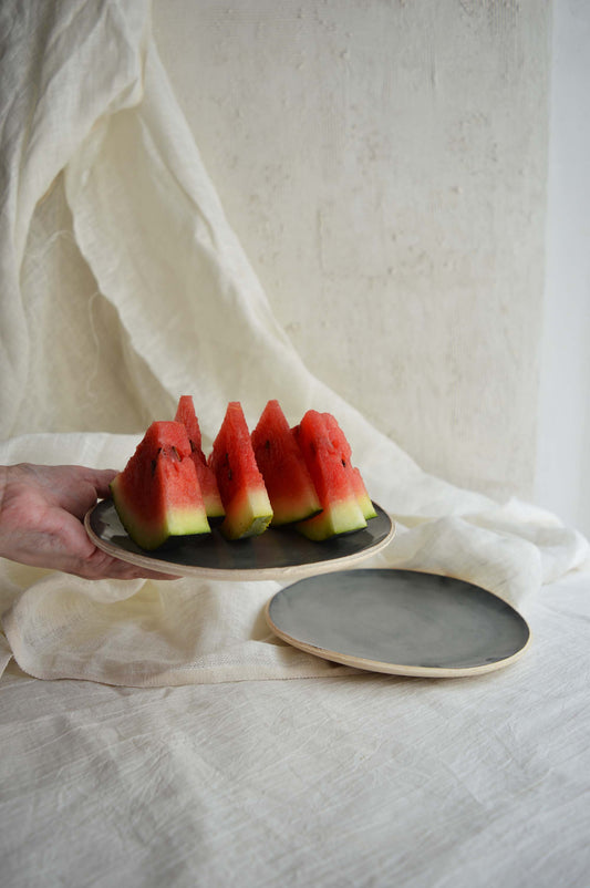 Snack Plate- Dark Forest Green
