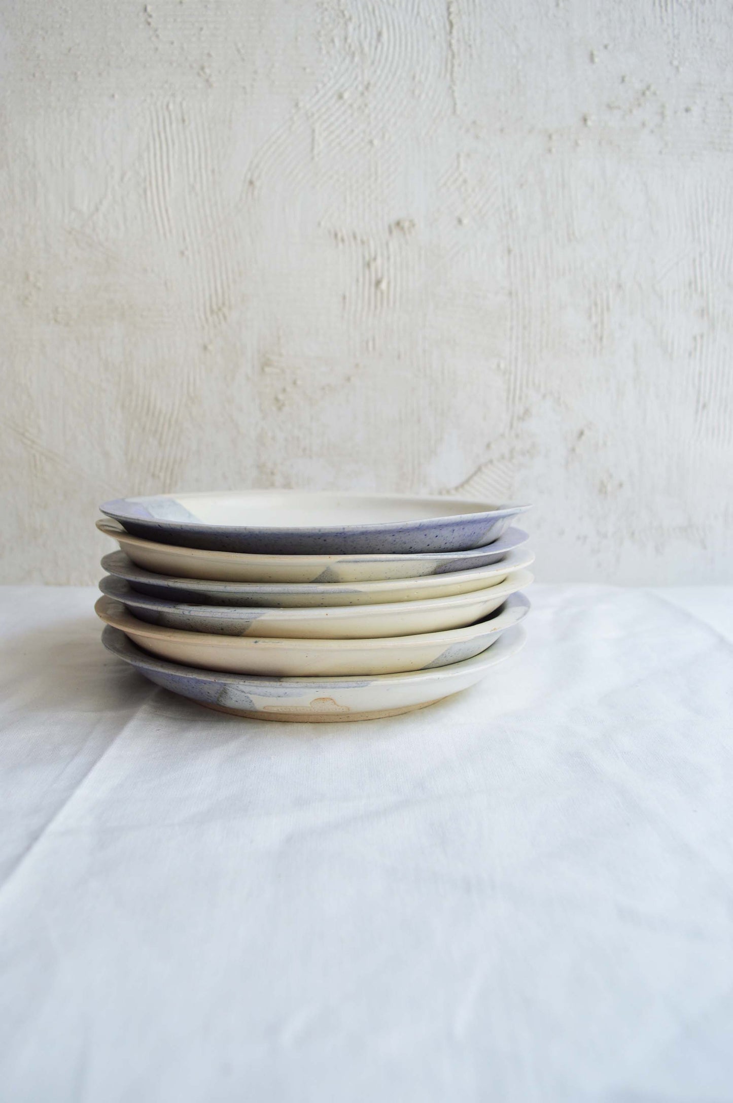Quarter Plate 7.5"- Half n Half- Set of 2