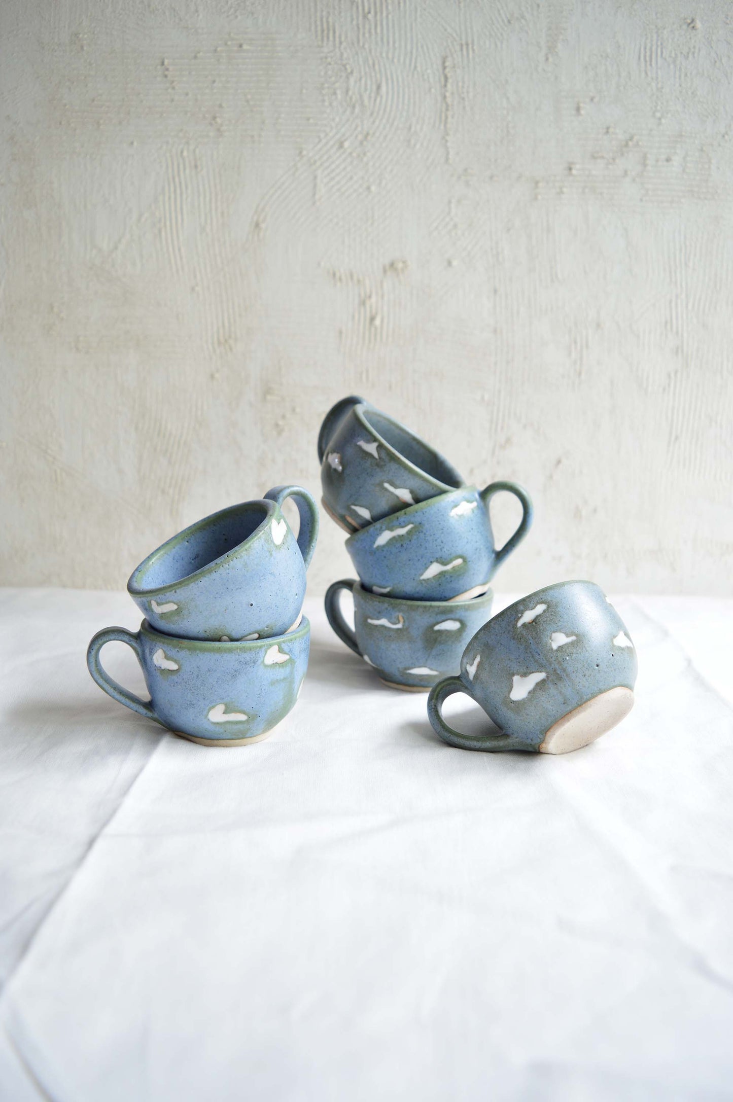 Teacup and Saucer- Cloud 9- Set of 4