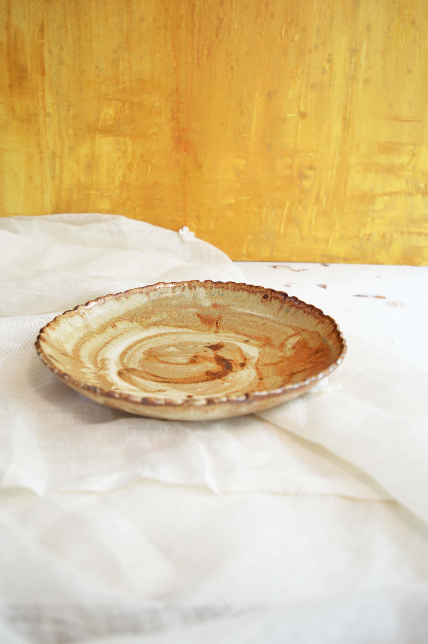 Dark Shino- Dinner Plate