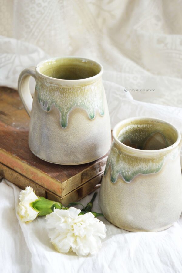 MUGS- SET OF 2- DUAL GLAZED