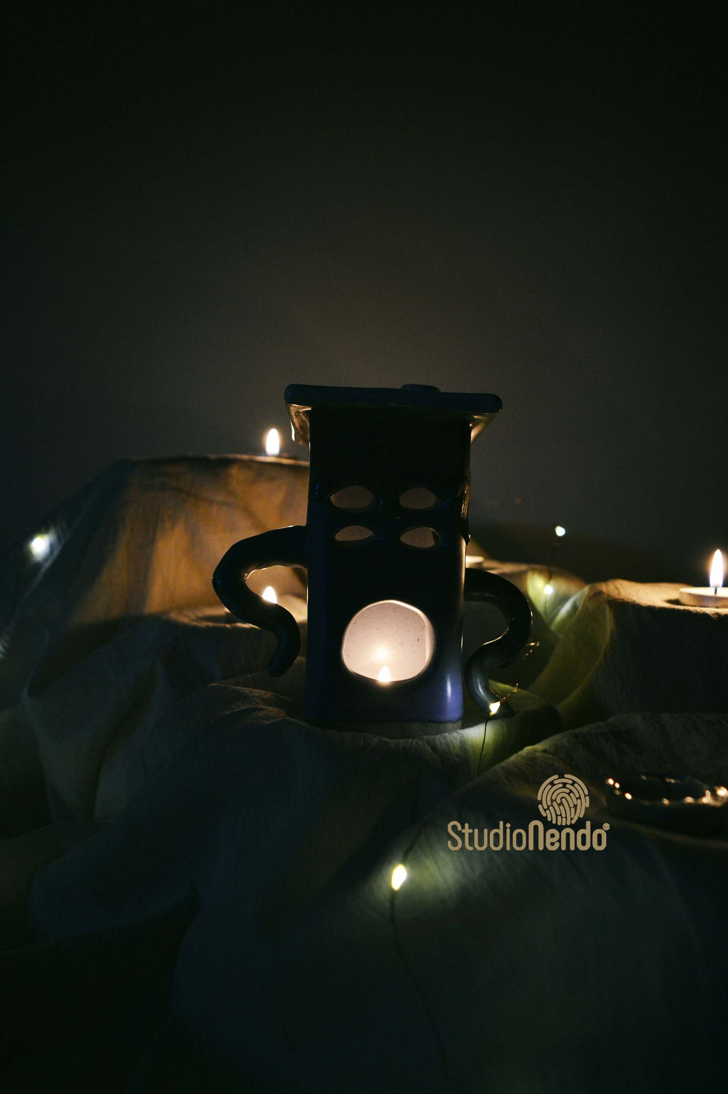 "THEO"- MONSTER TEALIGHT HOUSE