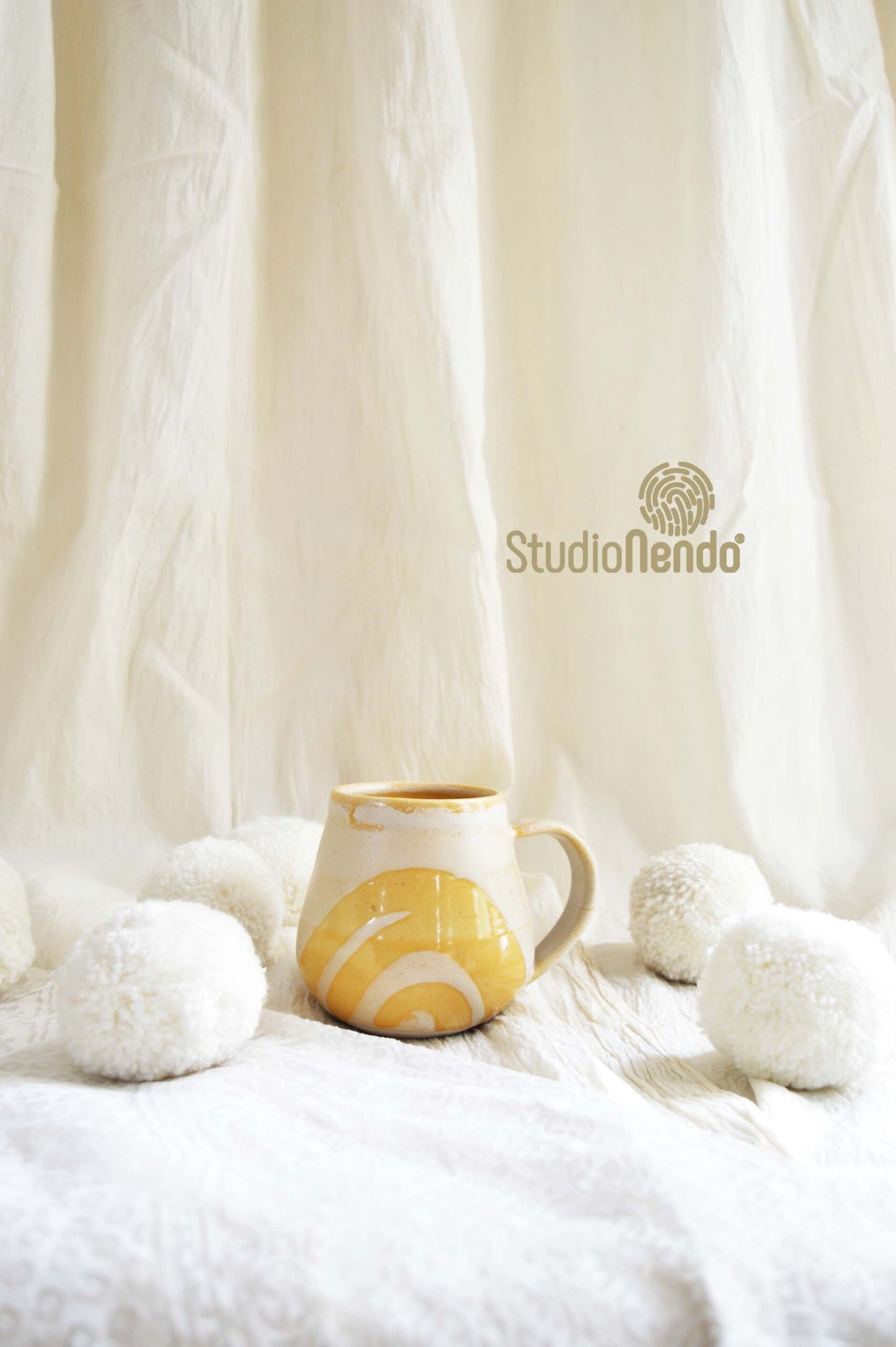 BELLY MUG- MUSTARD/CARAMEL