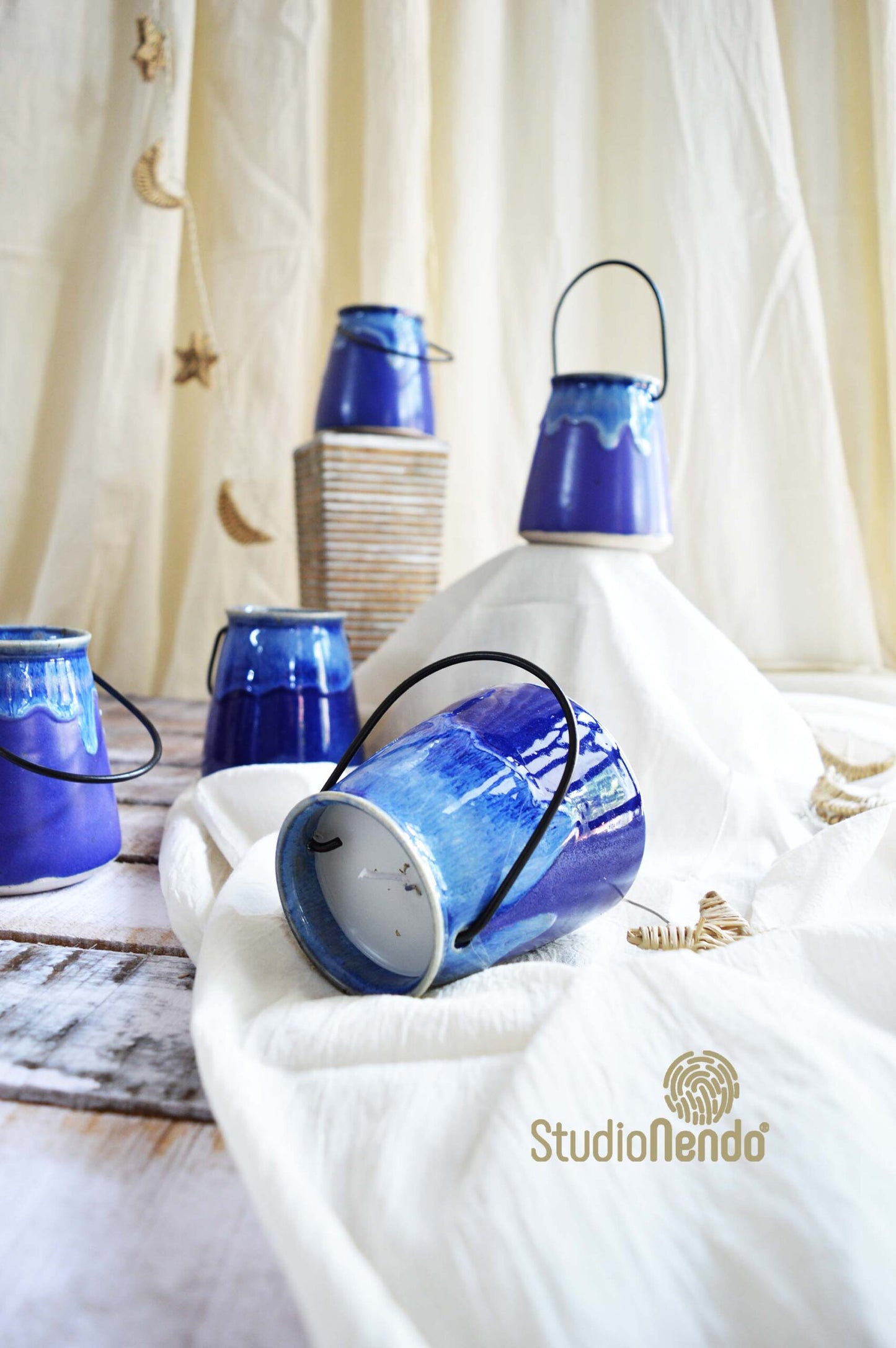 CERAMIC CANDLE LANTERN