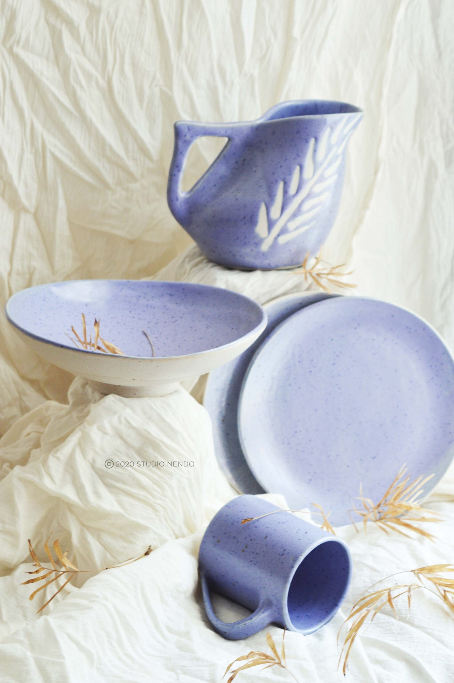 SNACK PLATES-IRREGULARORGANIC- SET OF 2- LILAC