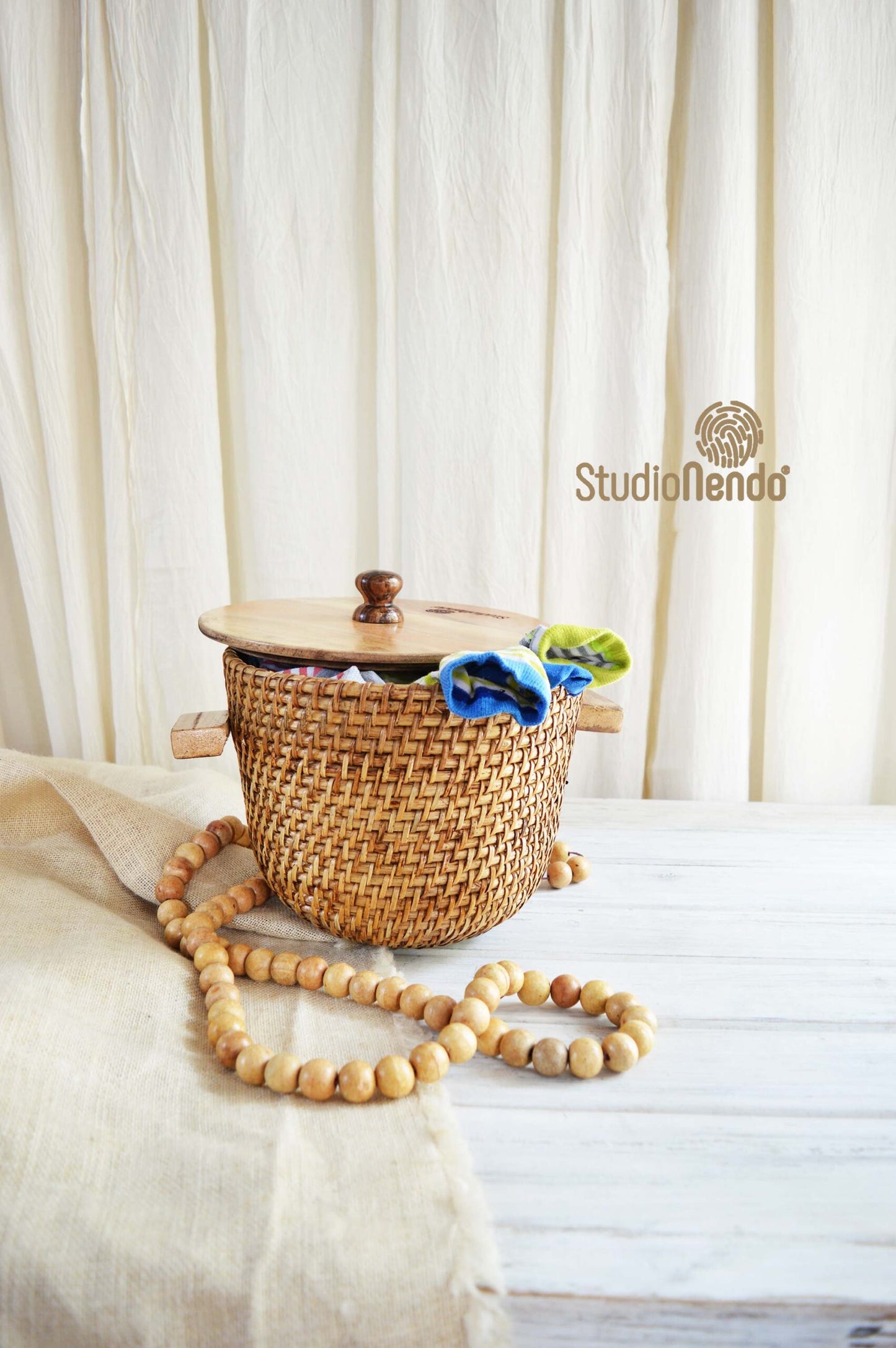 Lidded Storage Basket