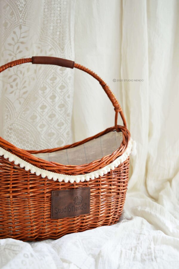 Kashmiri Willow Open Picnic Basket