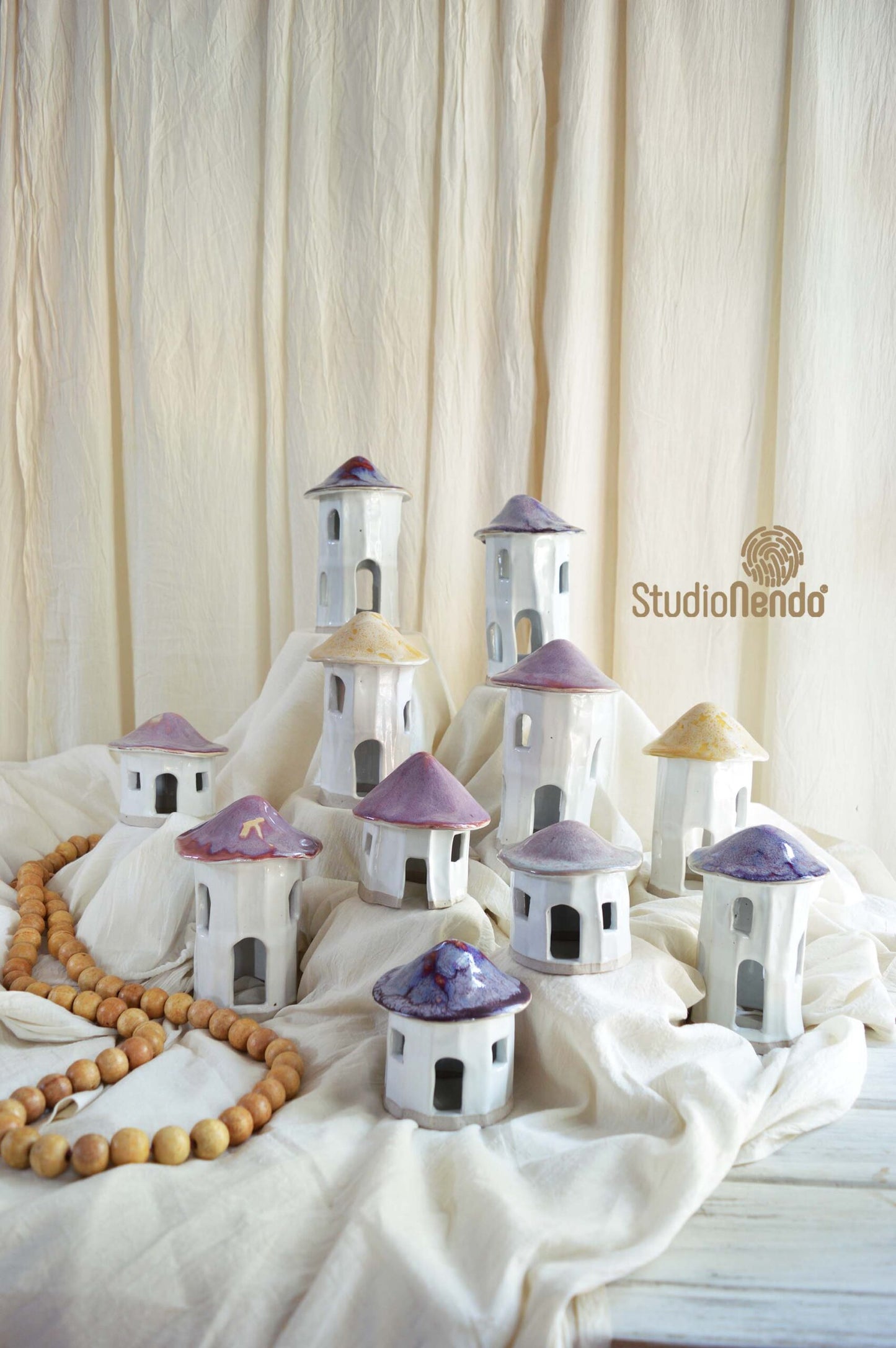 TEA LIGHT HOUSING SOCIETY- TALL- CASHMERE ROSE
