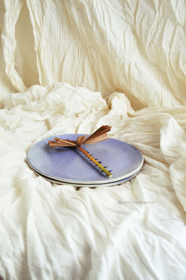 SNACK PLATES-IRREGULARORGANIC- SET OF 2- LILAC